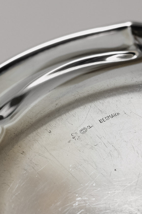 Vintage Danish Silver-Plated Serving Dish — alternate view
