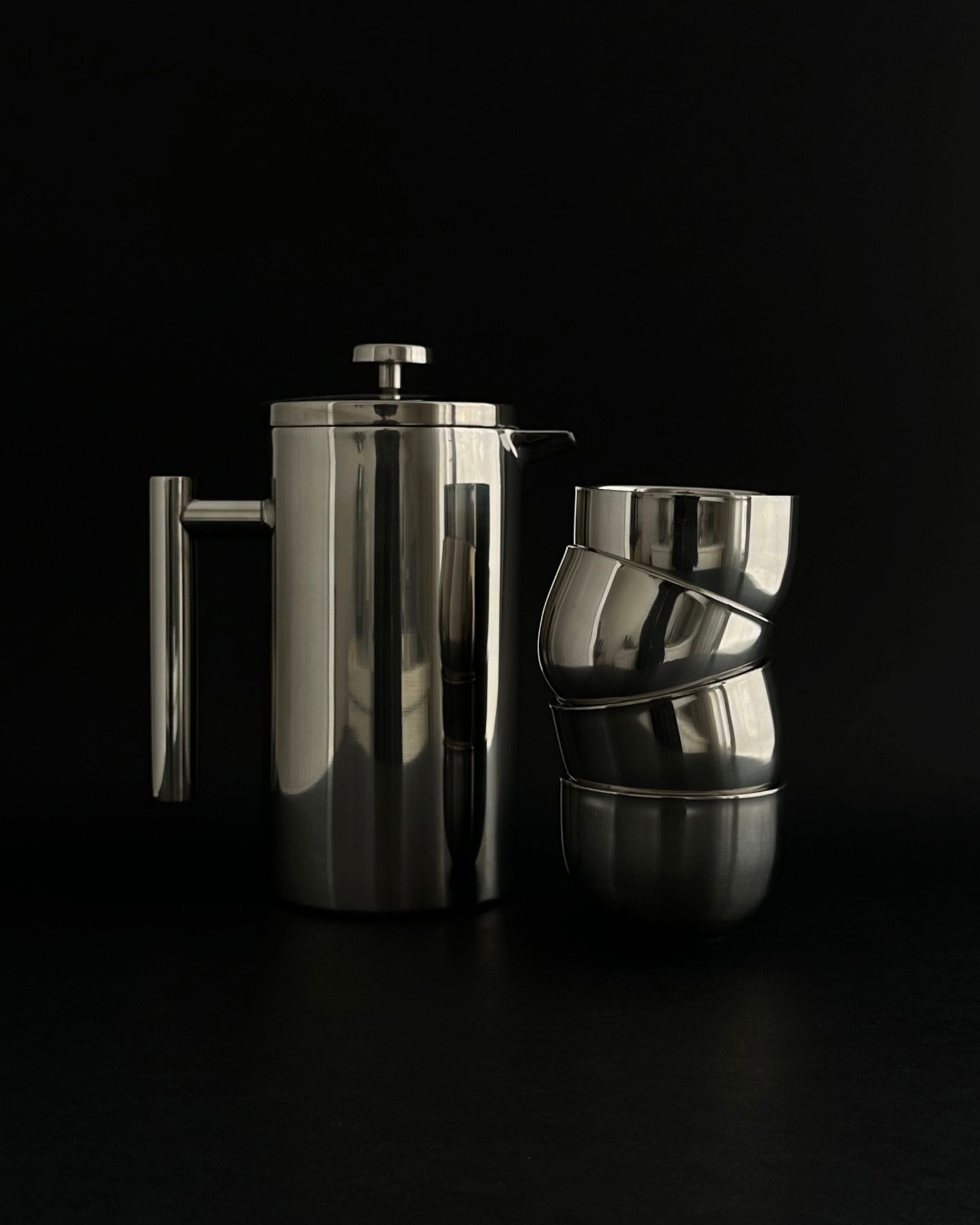 'HEDONISM' stainless steel cup - set of 2 — detail view