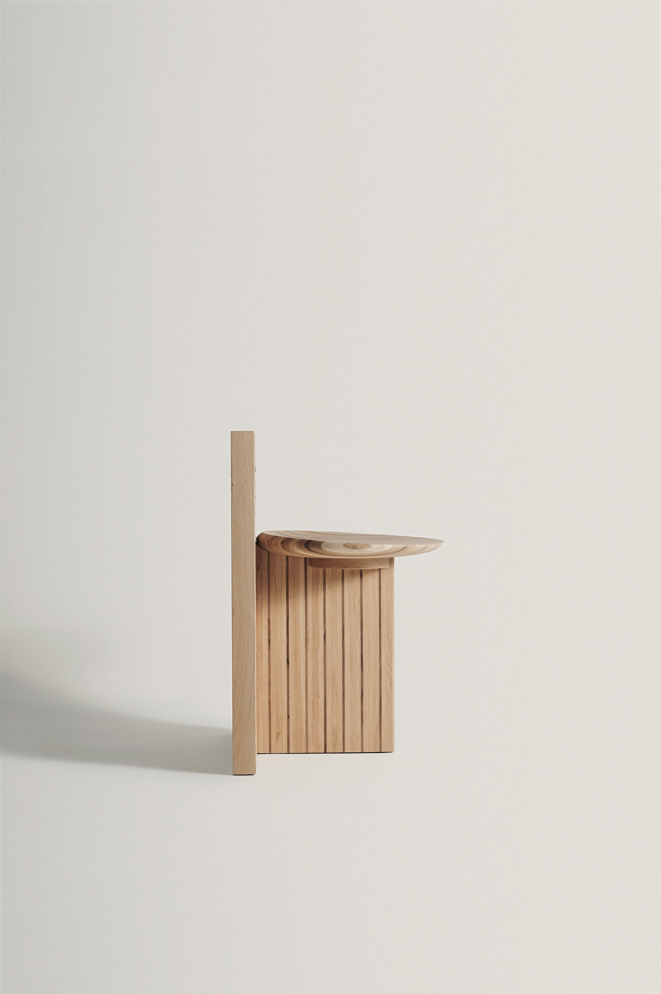 Vaga Chair in Wood — side angle