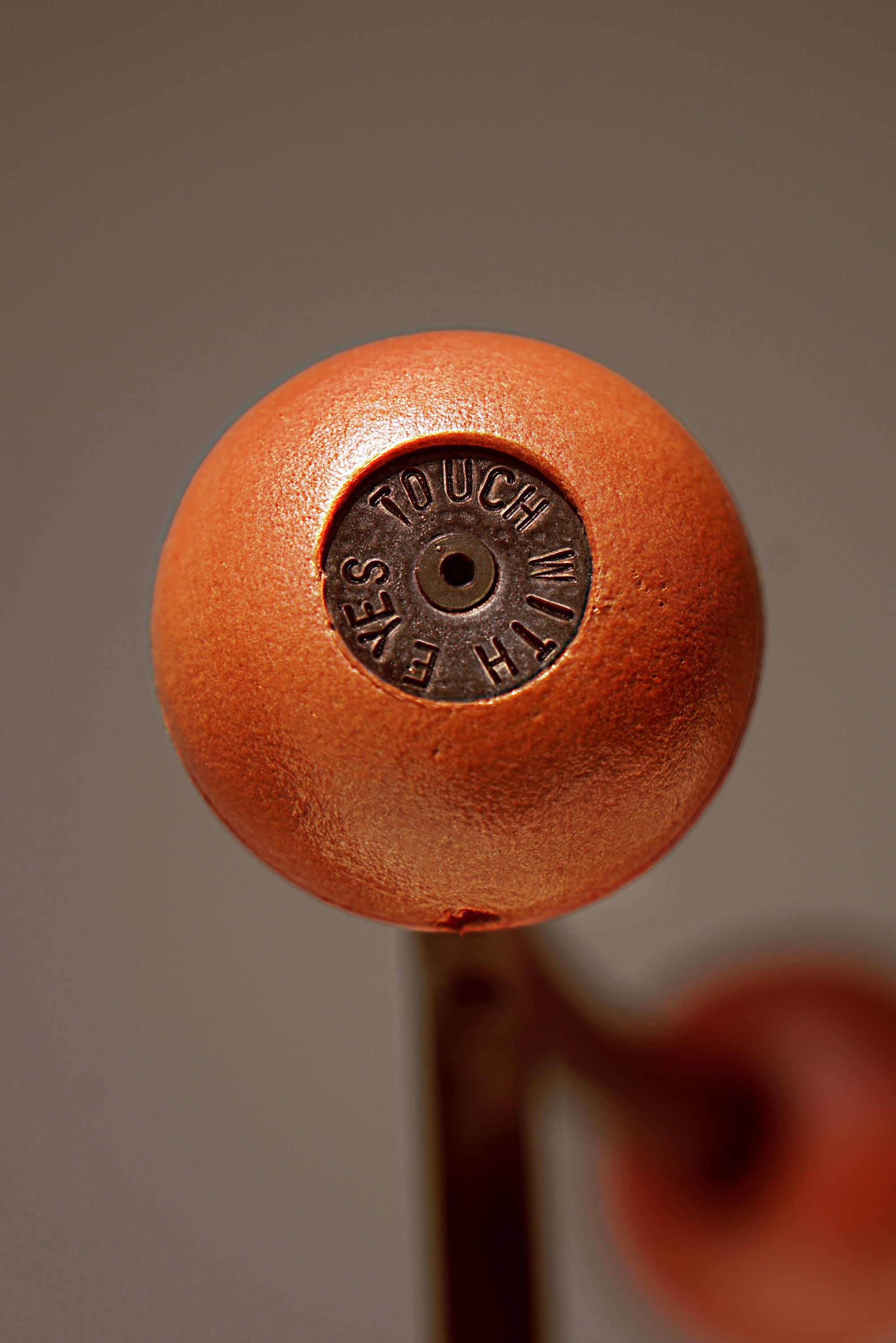 The "Buoys" Chair — back view of round wooden top