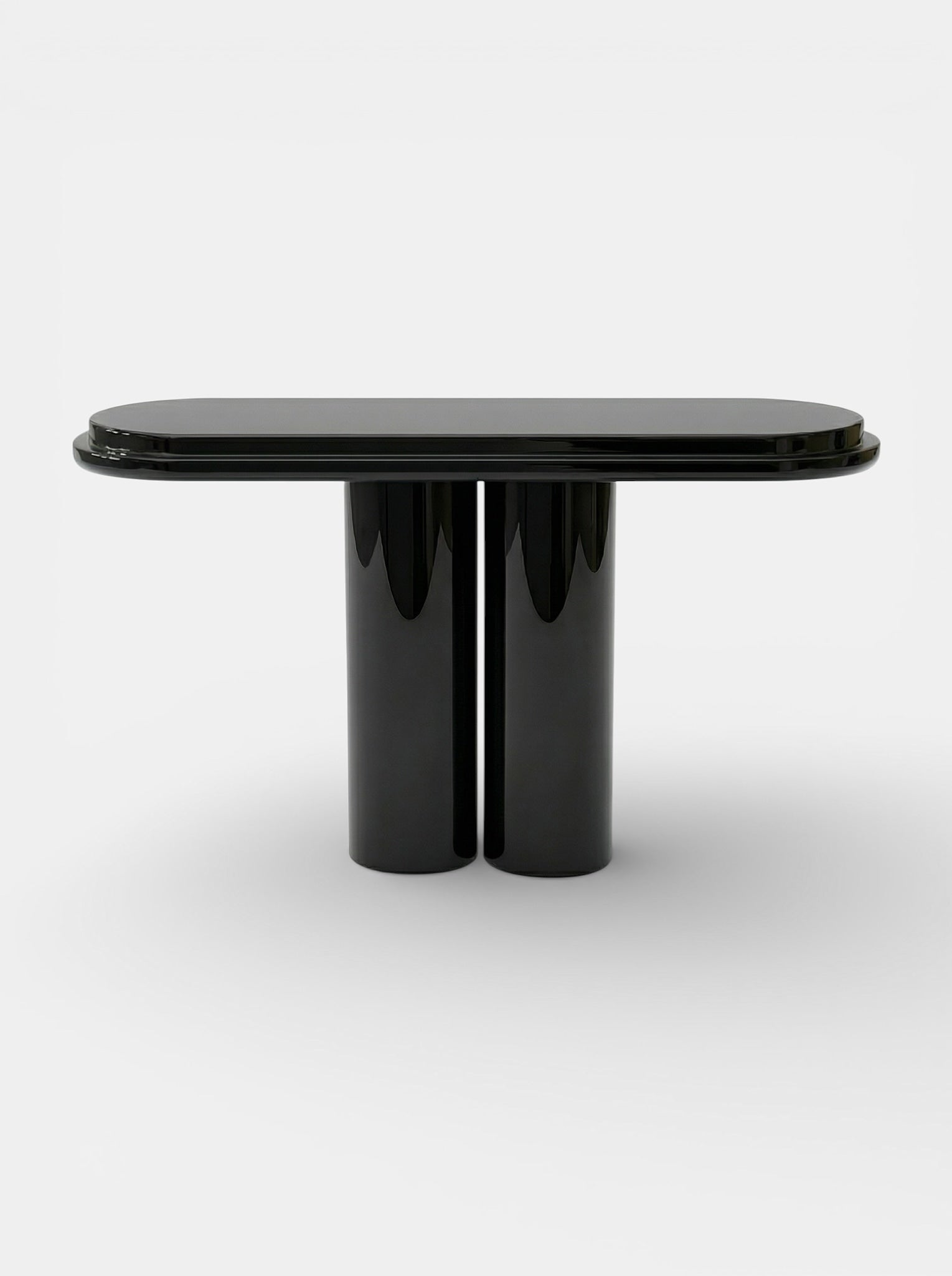 Ida Black Lacquered Wood Console by Marbera | The Oblist