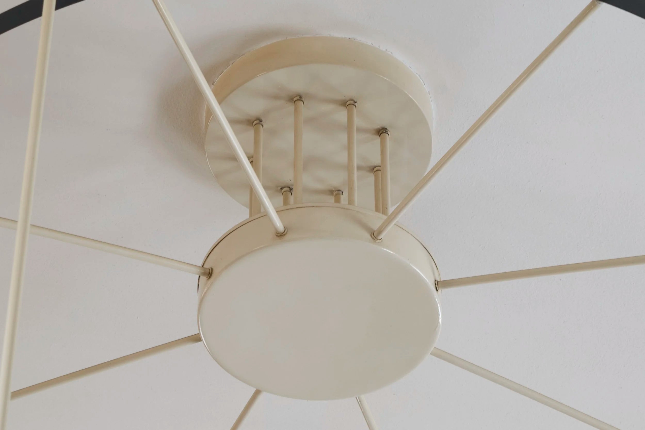 Monumental Mid-Century Chandelier in Lacquered Metal and Acrylic The Netherlands 1960 — additional view