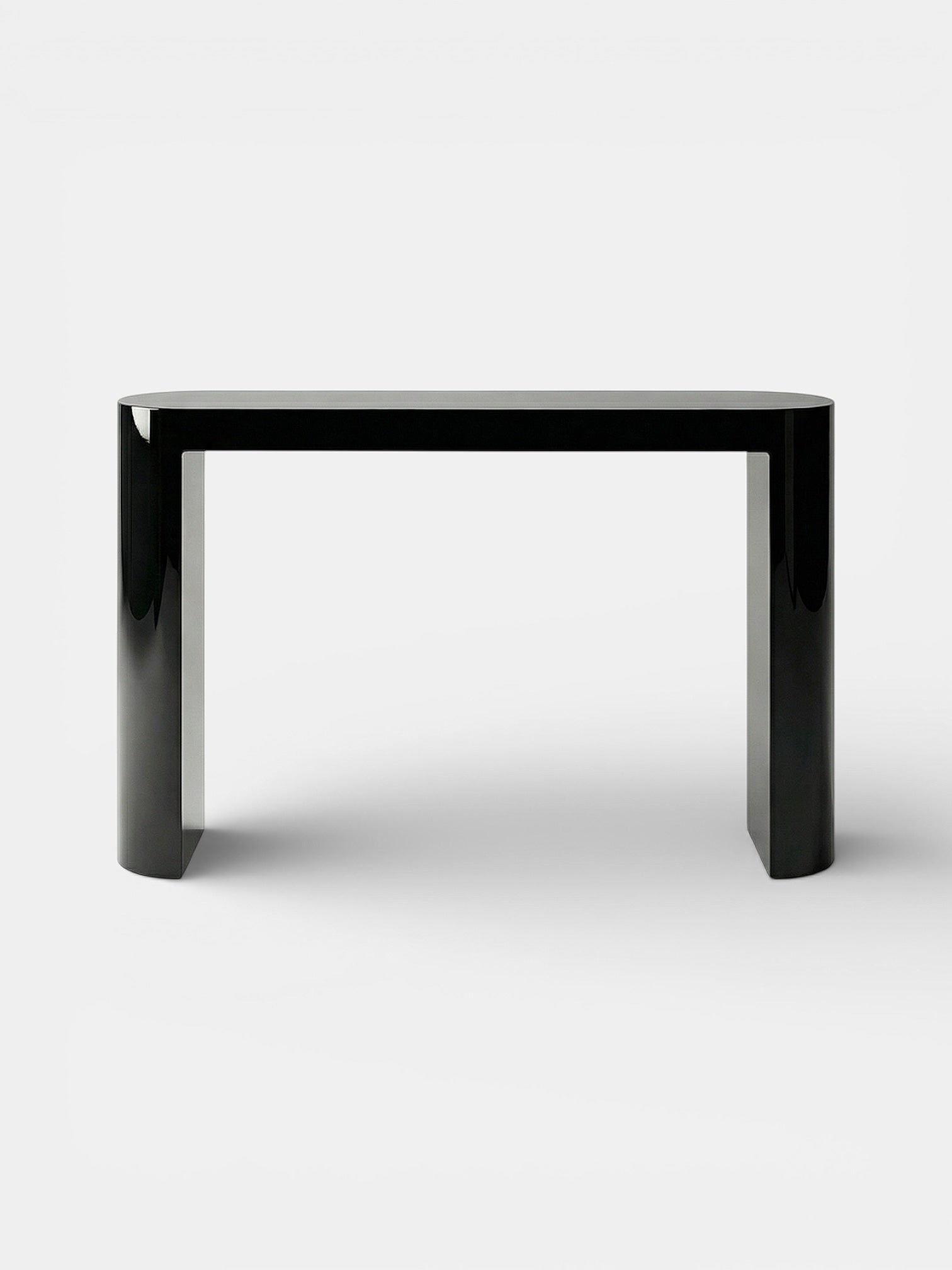 Luna Black Lacquered Console by Marbera | The Oblist — modern black lacquer finish