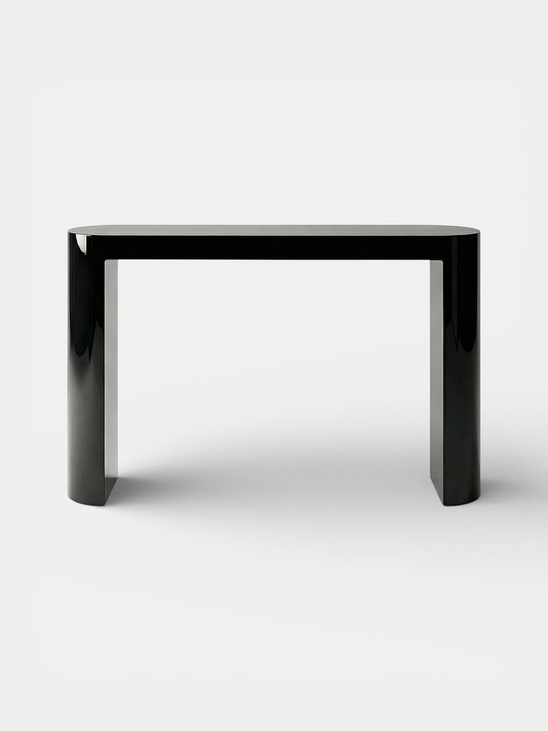 Luna Black Lacquered Console by Marbera | The Oblist