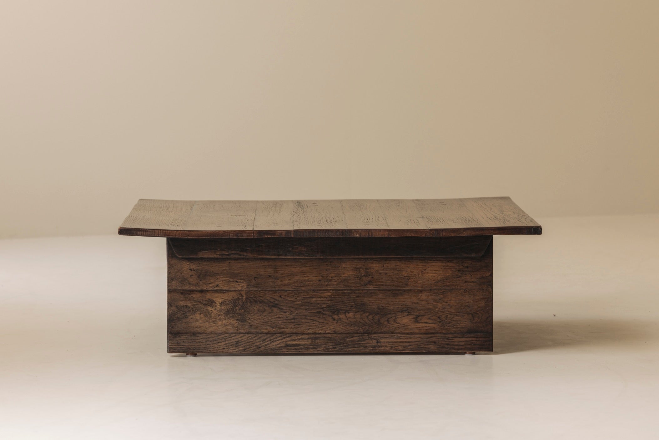 French Brutalist Square Coffee Table, 1970s — view 10