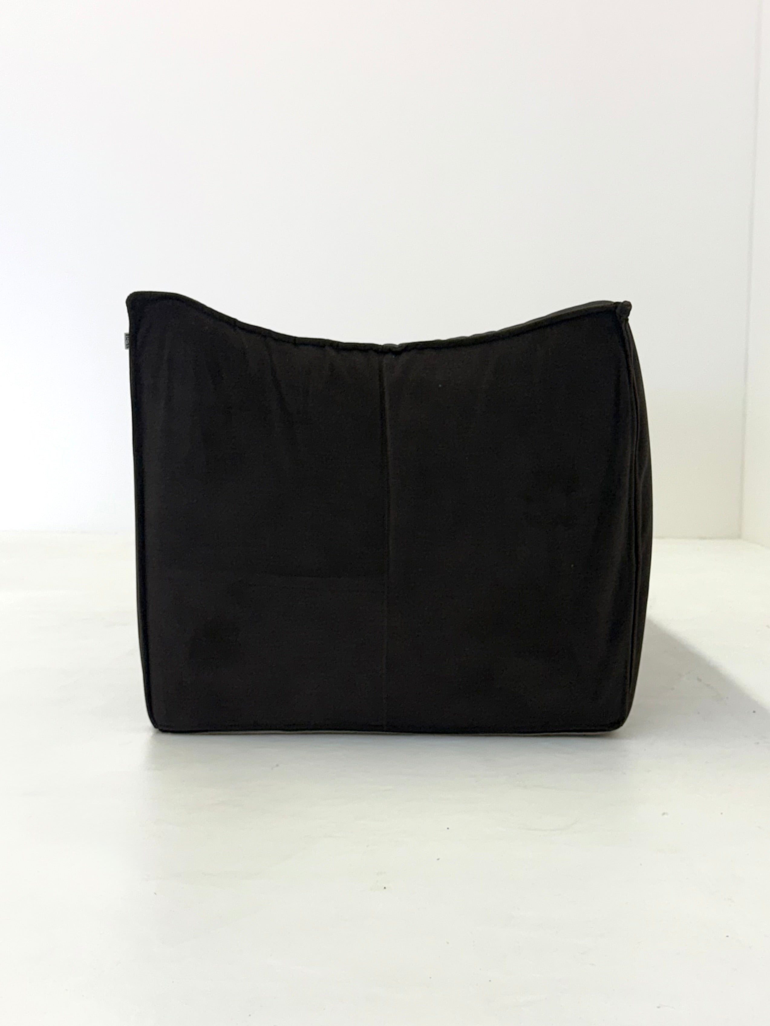 Vintage Bambole sofa in dark brown by Mario Bellini for B&B Italia — lifestyle setting