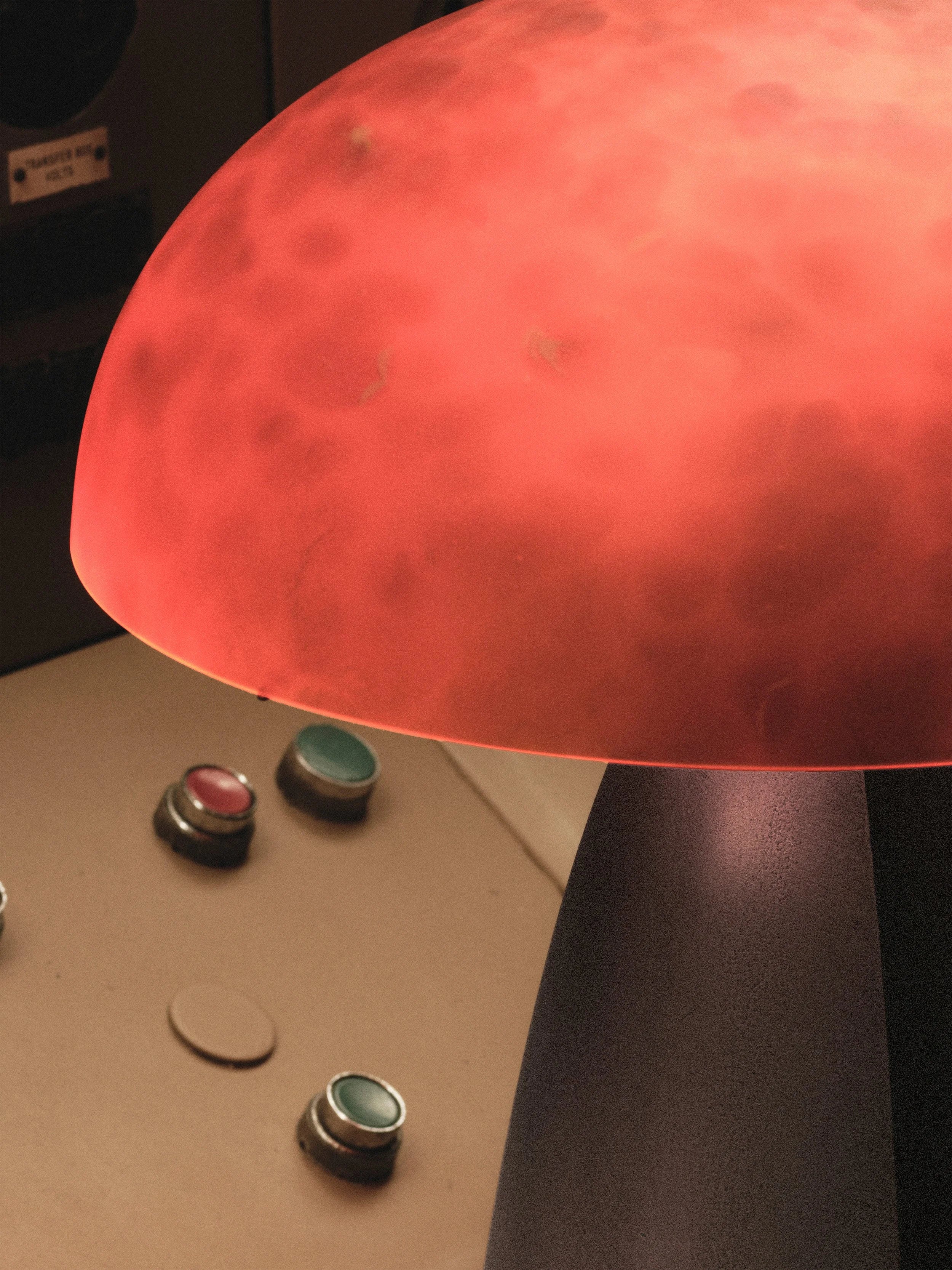 Neutrino Table Lamps in Glass and Cast Aluminium by Studio Brocky — lifestyle setting