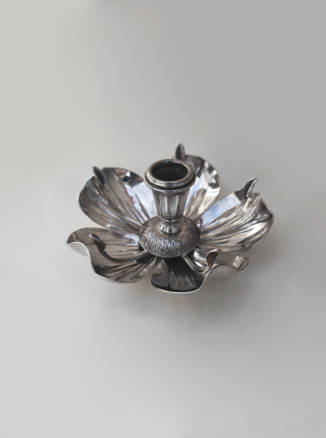 Art Nouveau Floral Candle Holder & Ashtray by Les Objoies | The Oblist