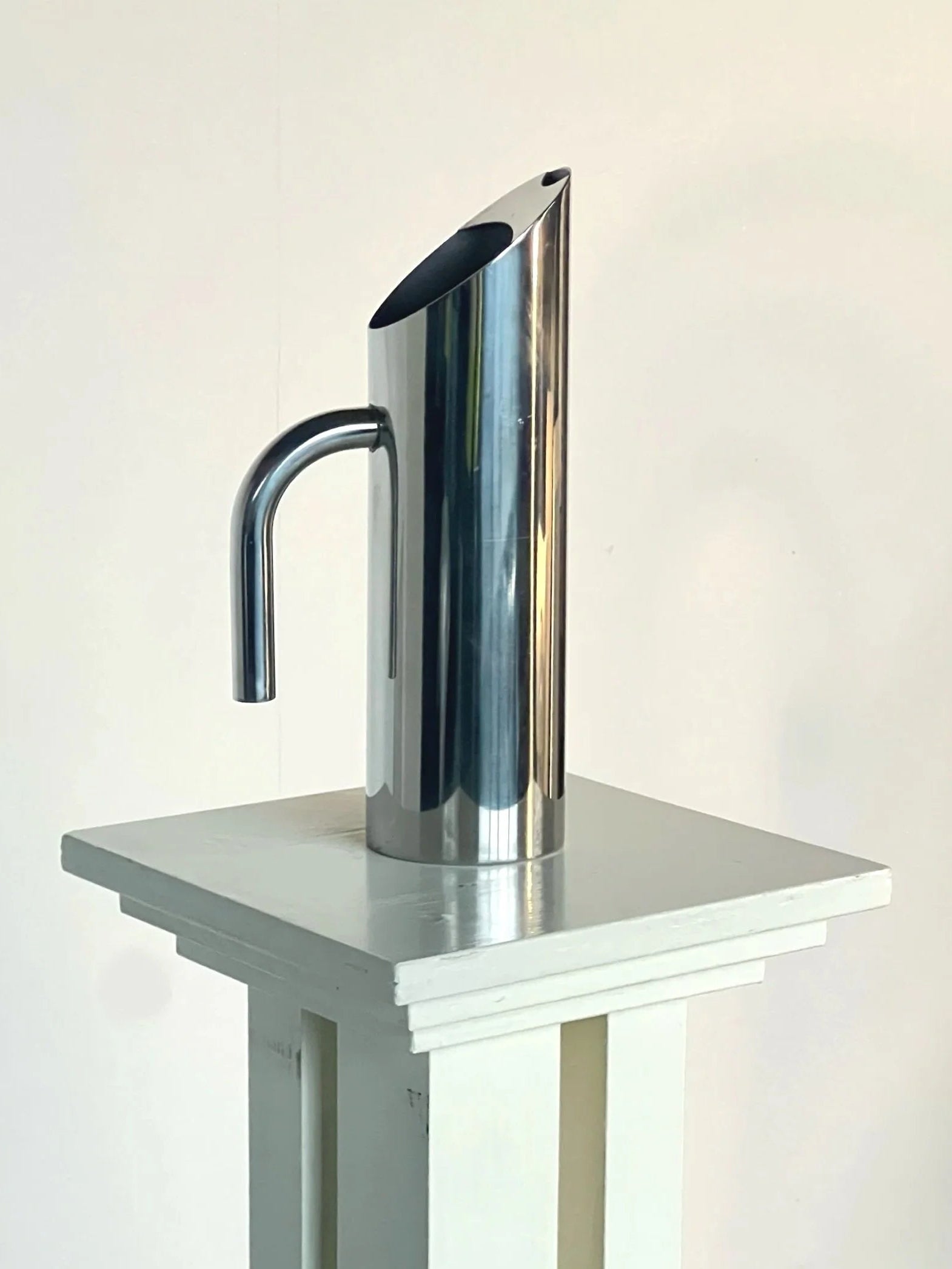 Sculptural Polished Water Jug by Porter Studio | The Oblist — stainless steel, modern design