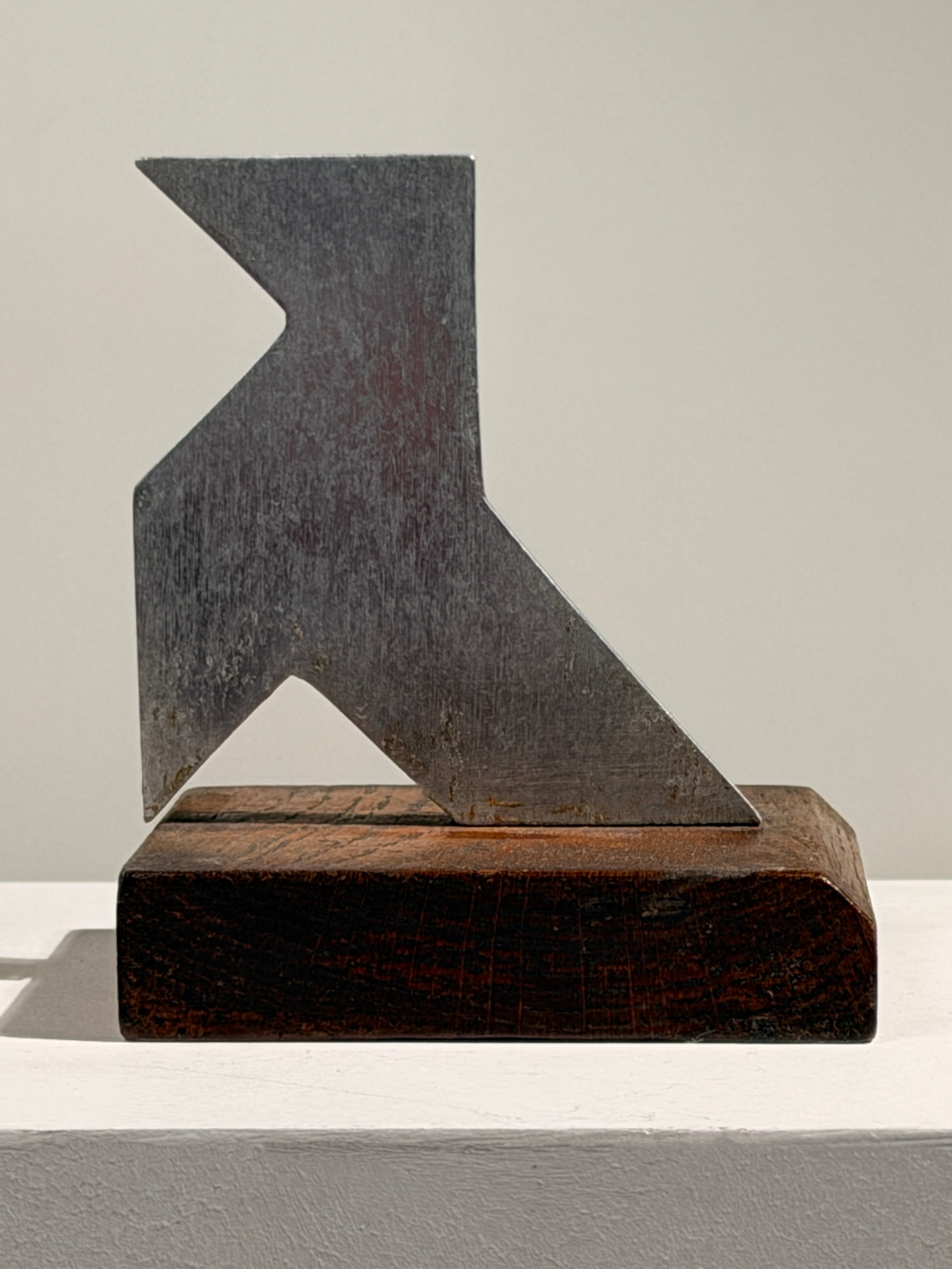 Pair of modernist bookends — side angle