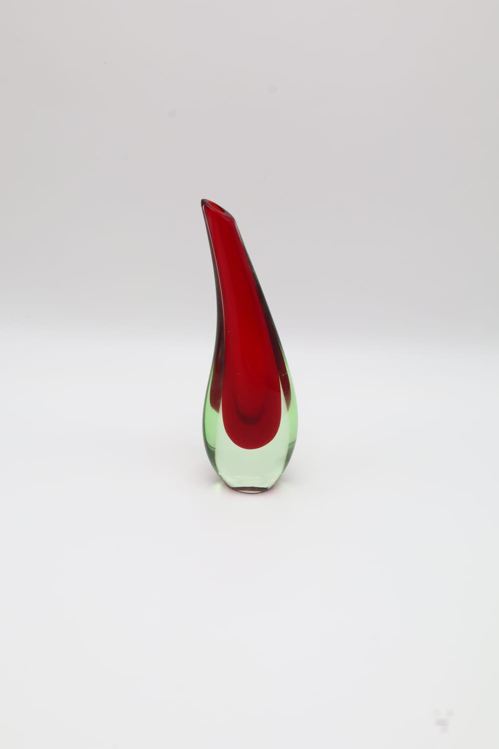 Antonio Da Ros voor Cenedese 'Sommerso' Glazen Snavelvaas – Italië (1960–1970) — detail view