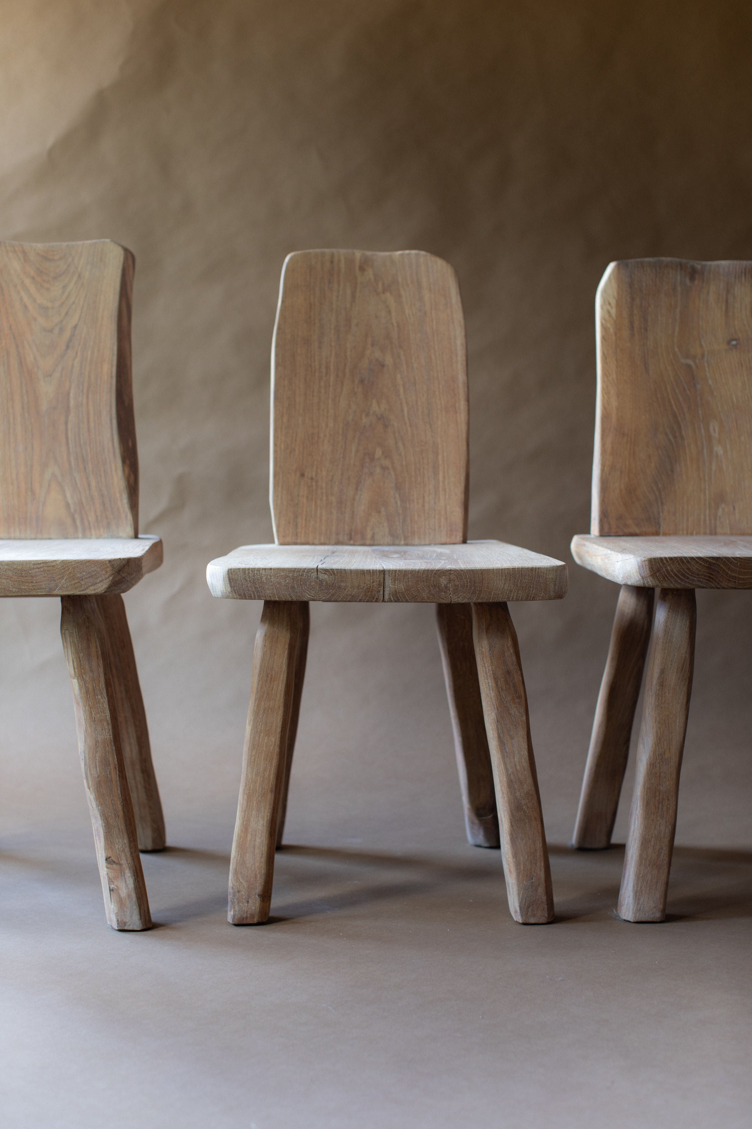 Set of Four Brutalist Chairs