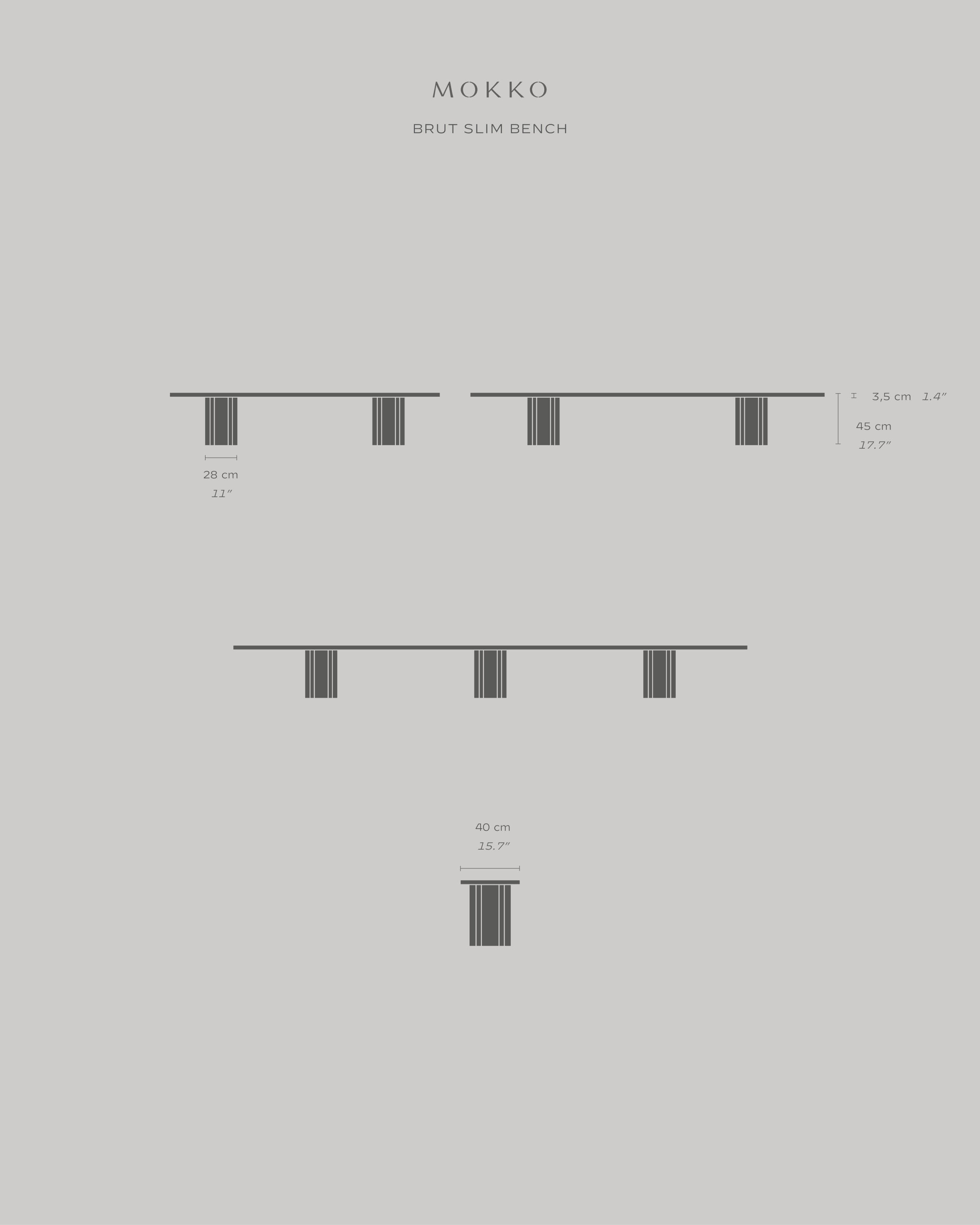 Brut Slim Bench — view 9
