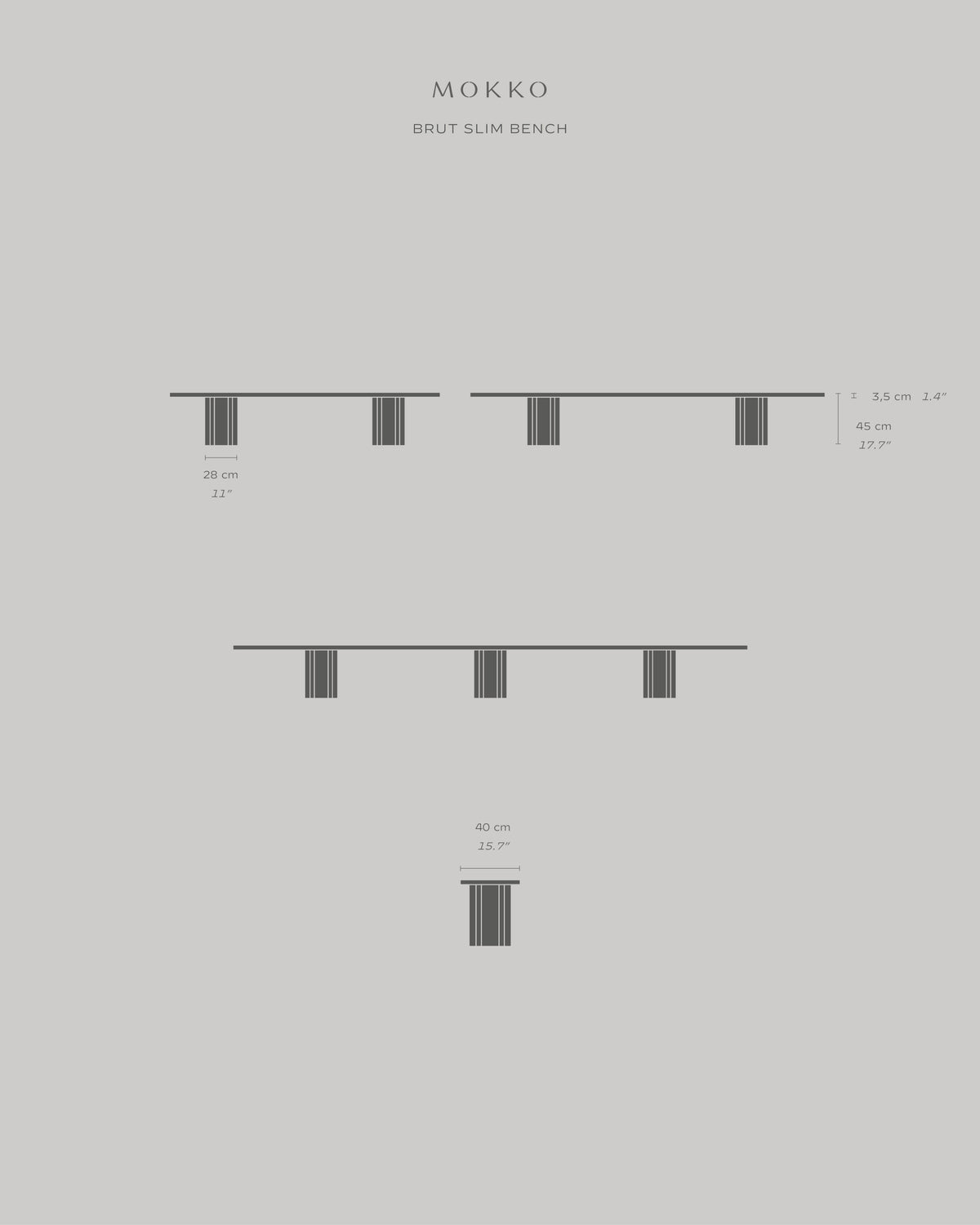 Brut Slim Bench — view 9