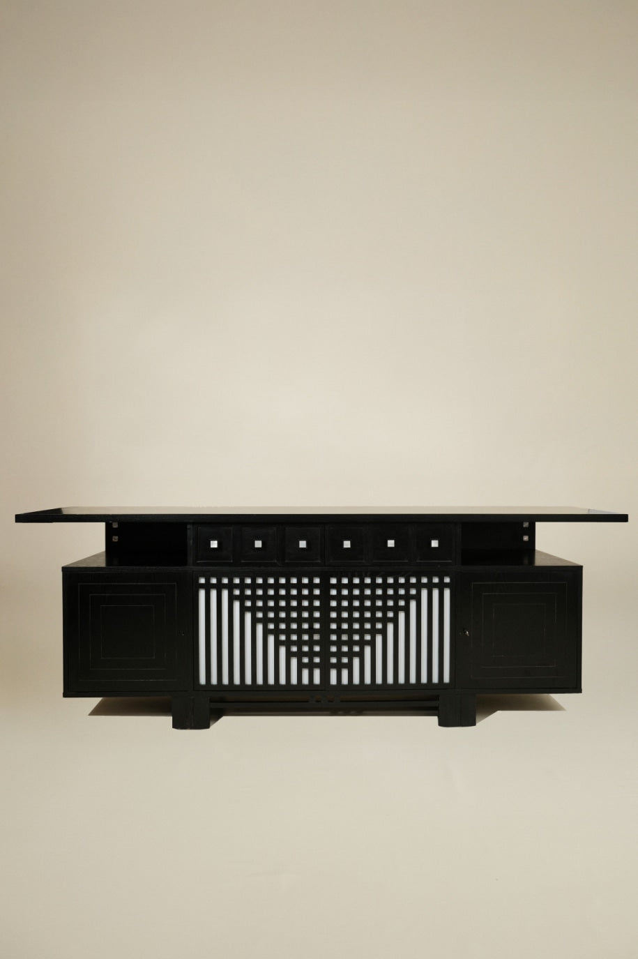 Charles Rennie Mackintosh Black Sideboard — detail view