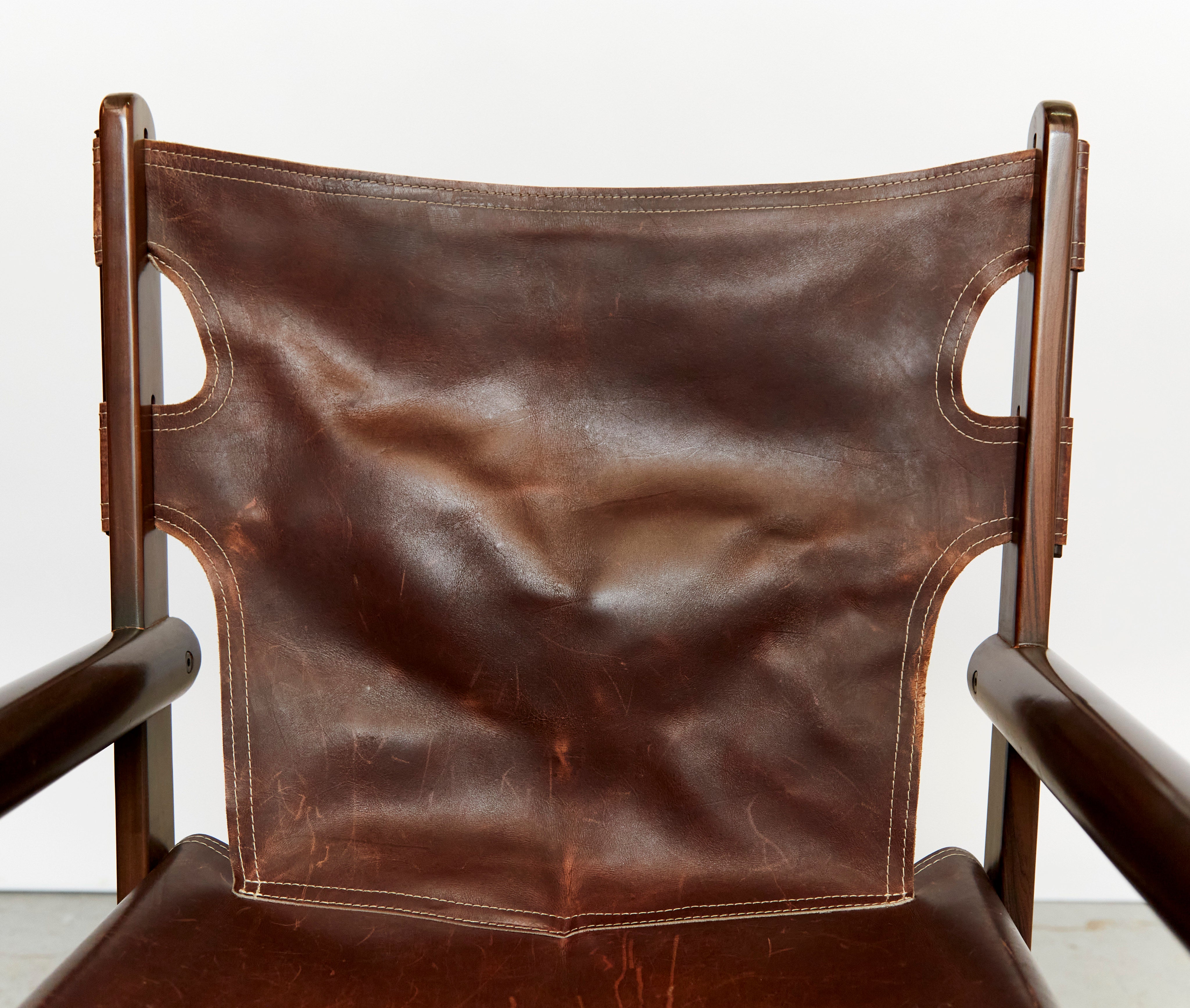 Ensemble de chaise pliante PL 22 et ottoman par Carlo Hauner & Martin Eisler pour Oca