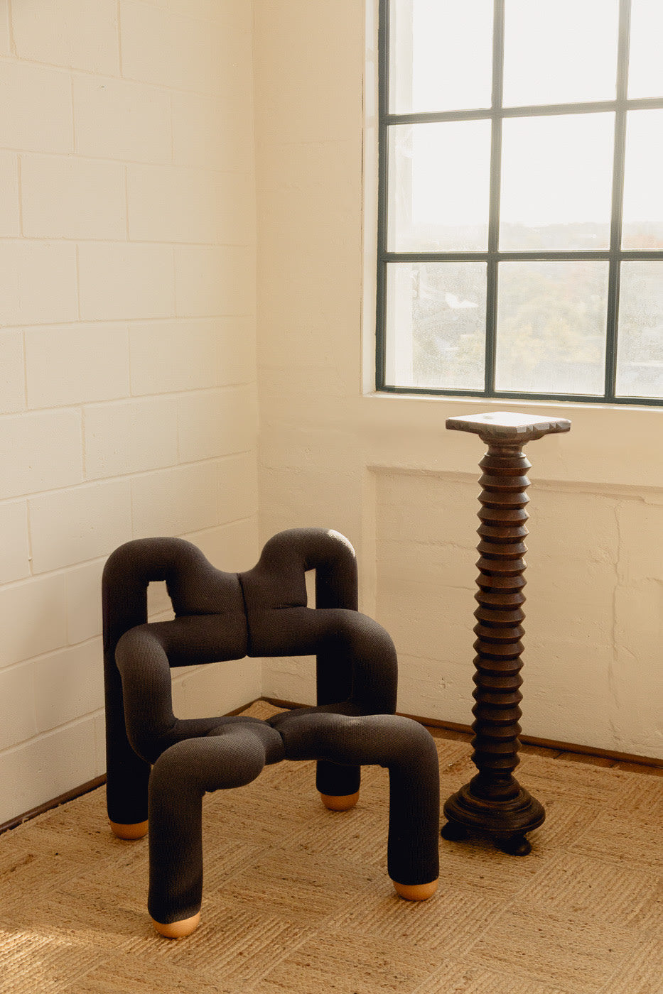 Post-Modern Ekstrem Chair by Terje Ekstrom Norway 1984 — angled view in bright room
