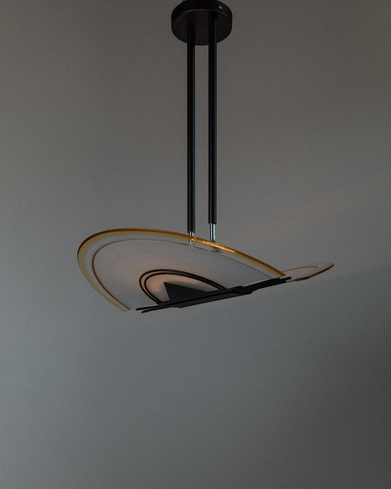 Murano Glass Ceiling Light, Italy 80s by Bottega Jacobs | The Oblist — handcrafted glass, modern design