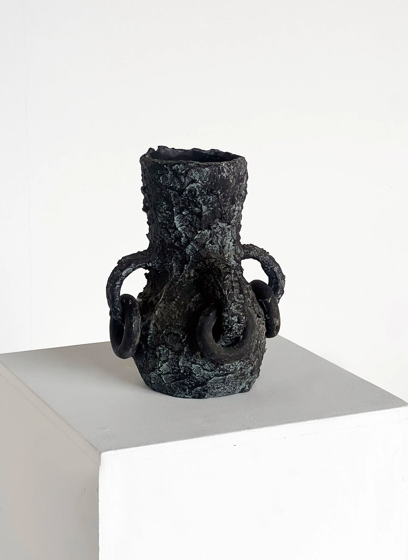 Handled Relief Vase by Porter Studio | The Oblist