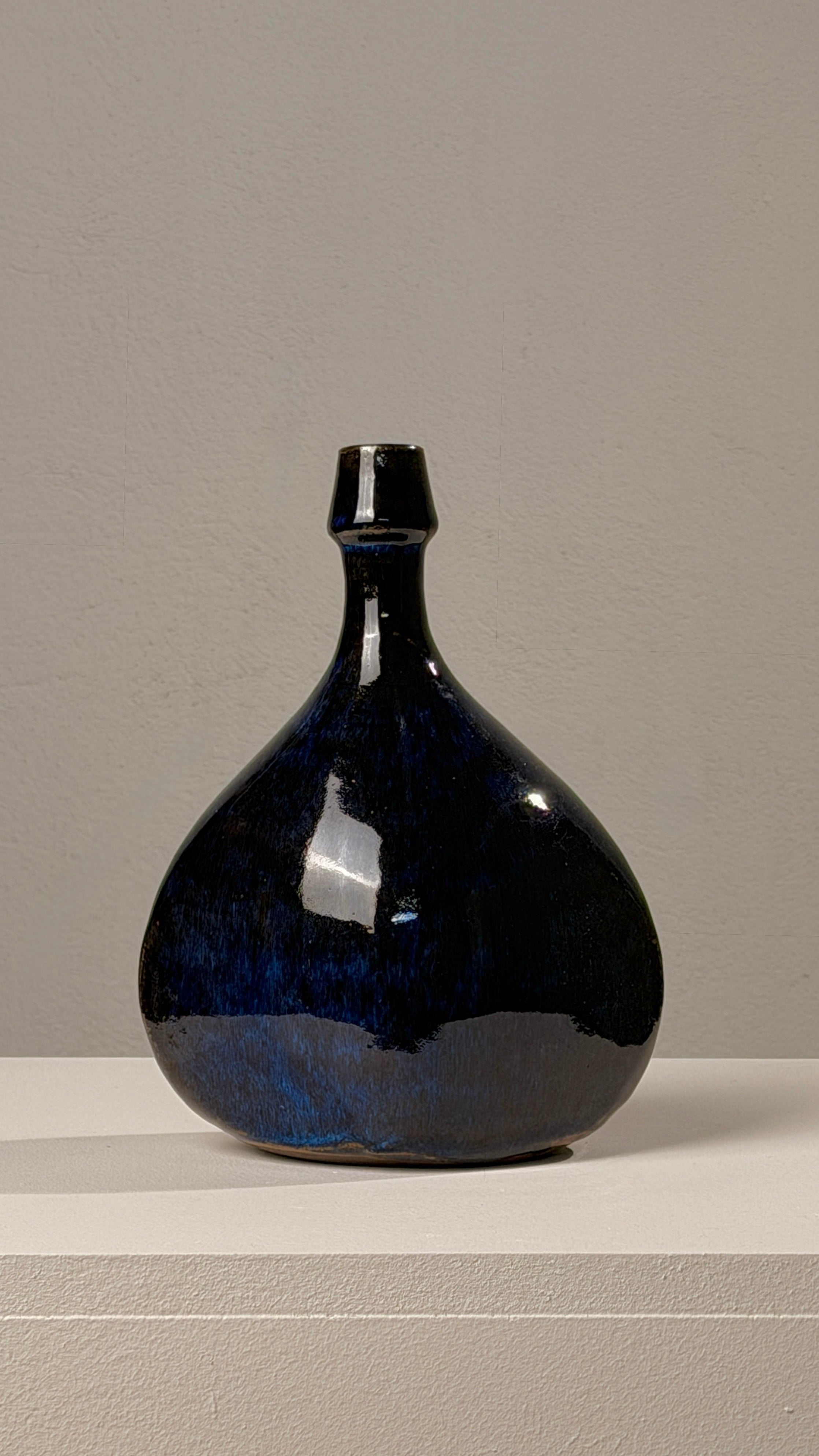Ceramic vase/bottle, Atelier les Cyclades, Anduze, 1970.