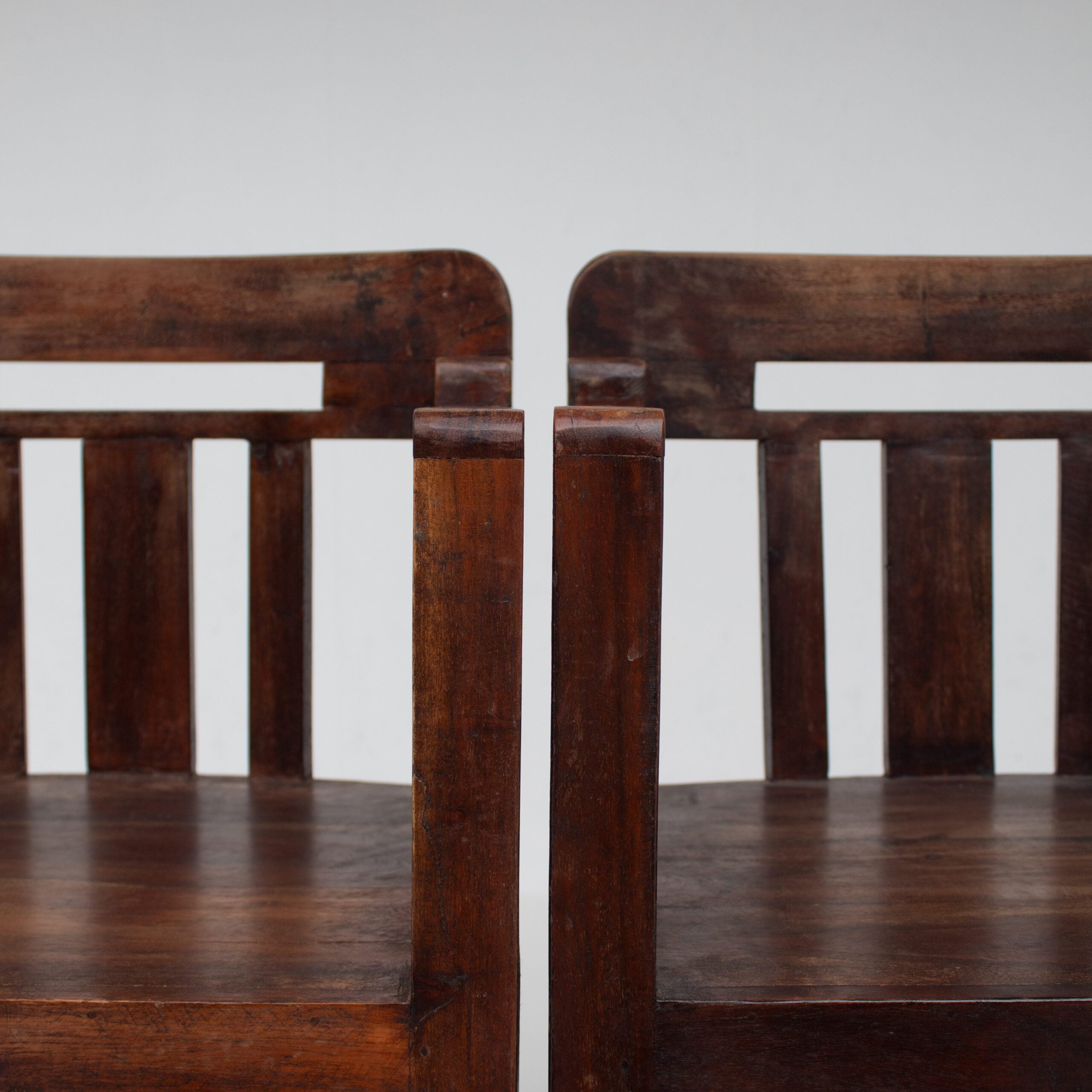 Pair of Art Deco Armchairs with Sculptural Frame — view 10