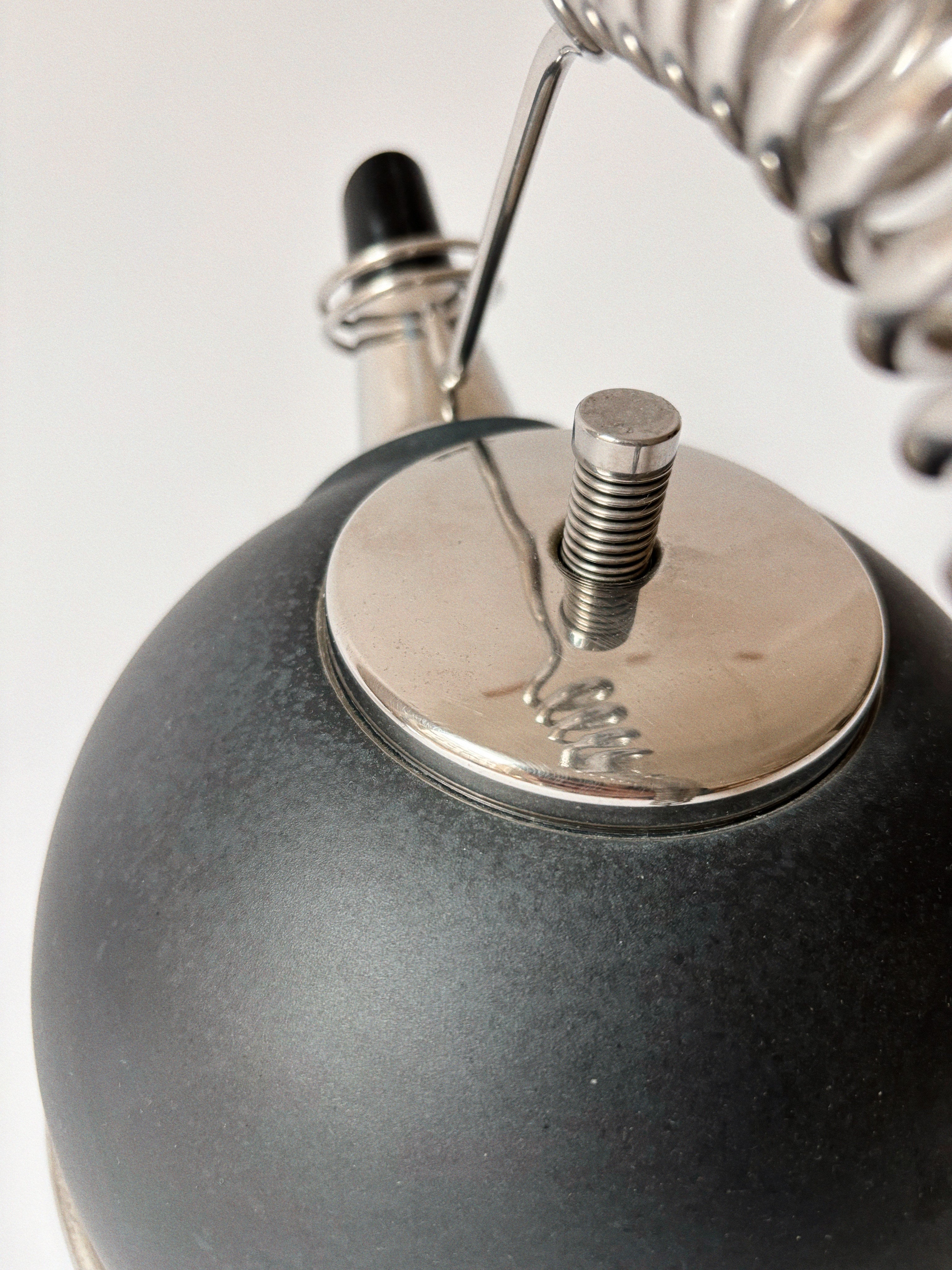 Postmodern Kettle, Italy c. 1990’s — detail view