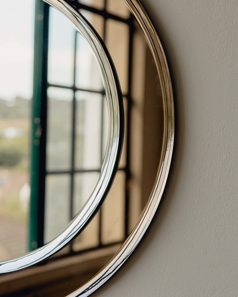 Mid Century Round Italian Mirror