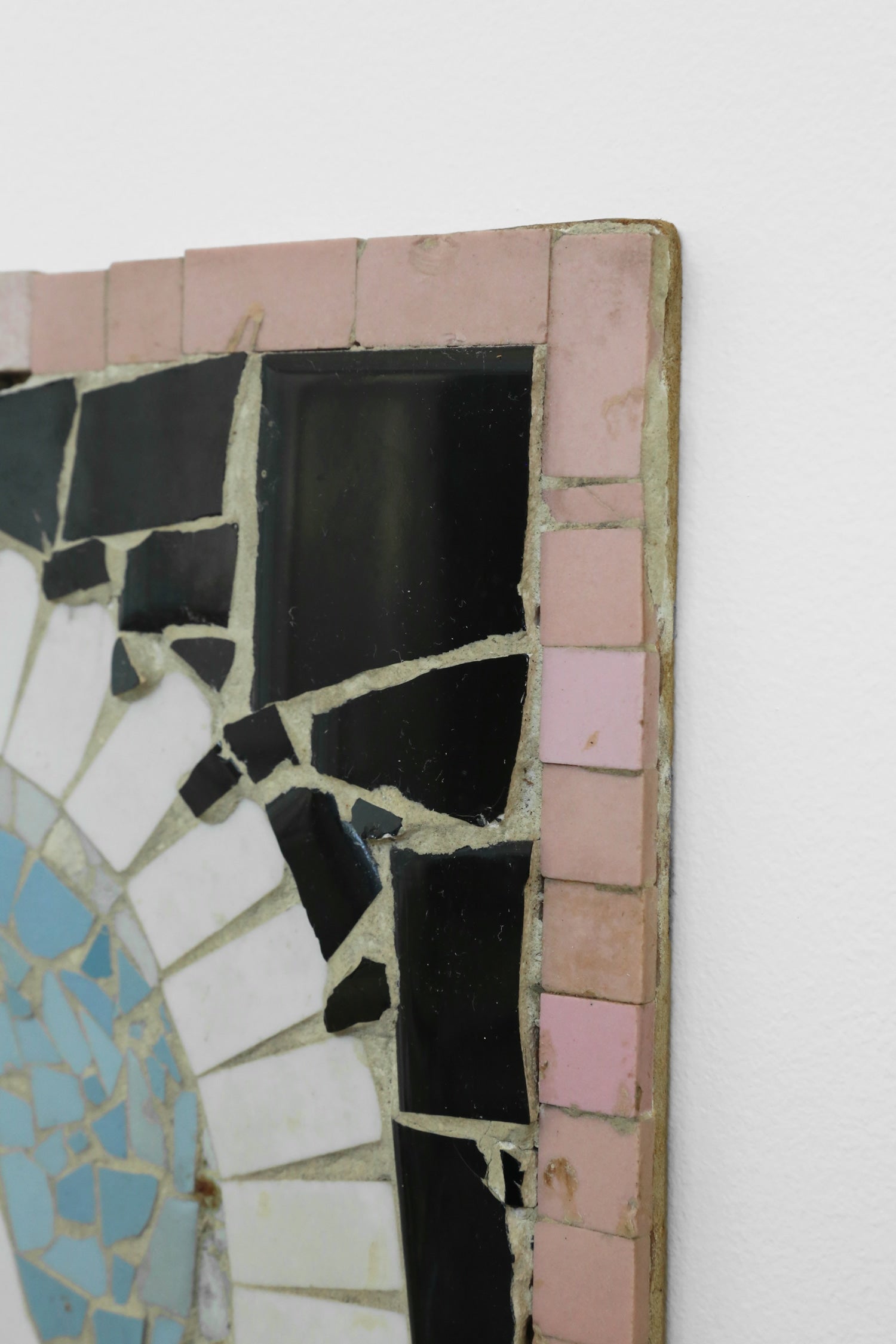 Greek Mosaic Portrait, Art Hanging — lifestyle setting