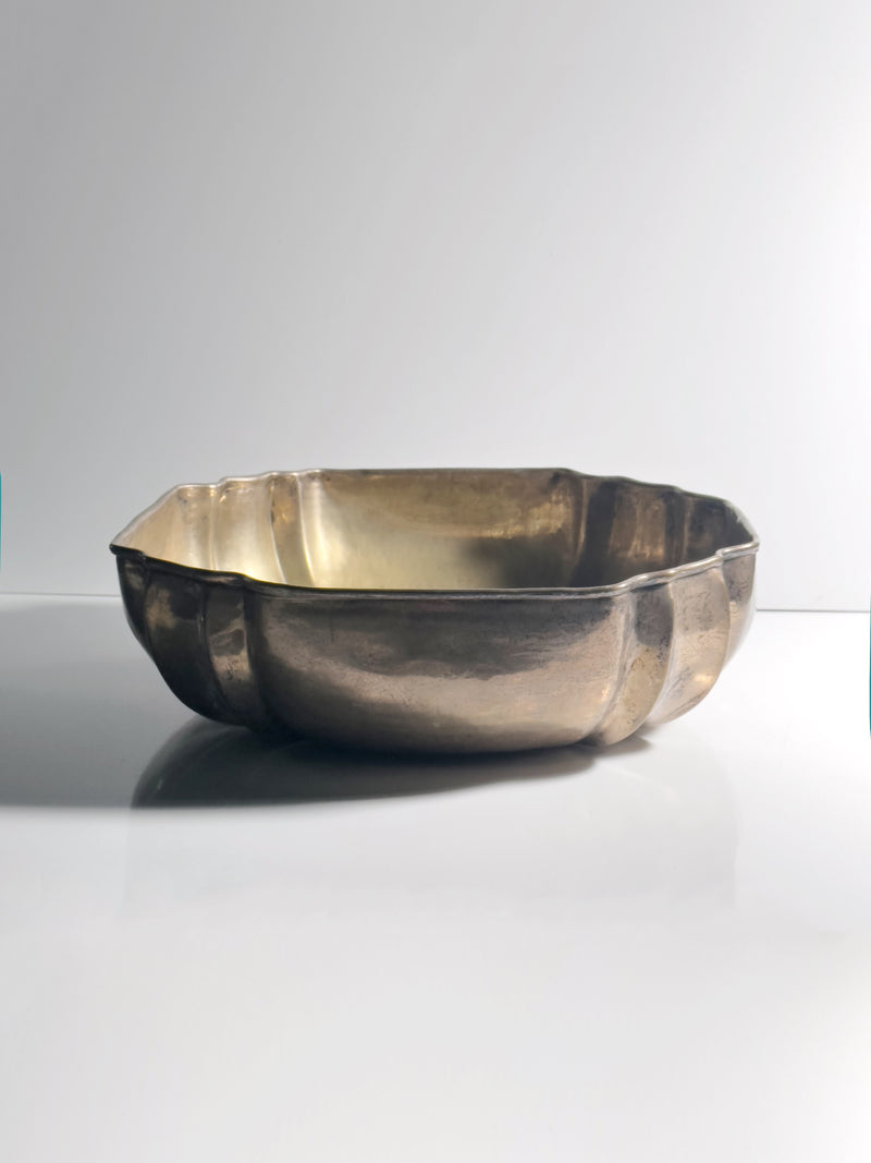 Large Silver Plated Bowl - 1920s by Dodo Vintage | The Oblist — vintage silver finish