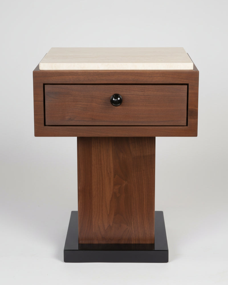 The Nightstand by Studio Vraco | The Oblist — walnut wood, modern design