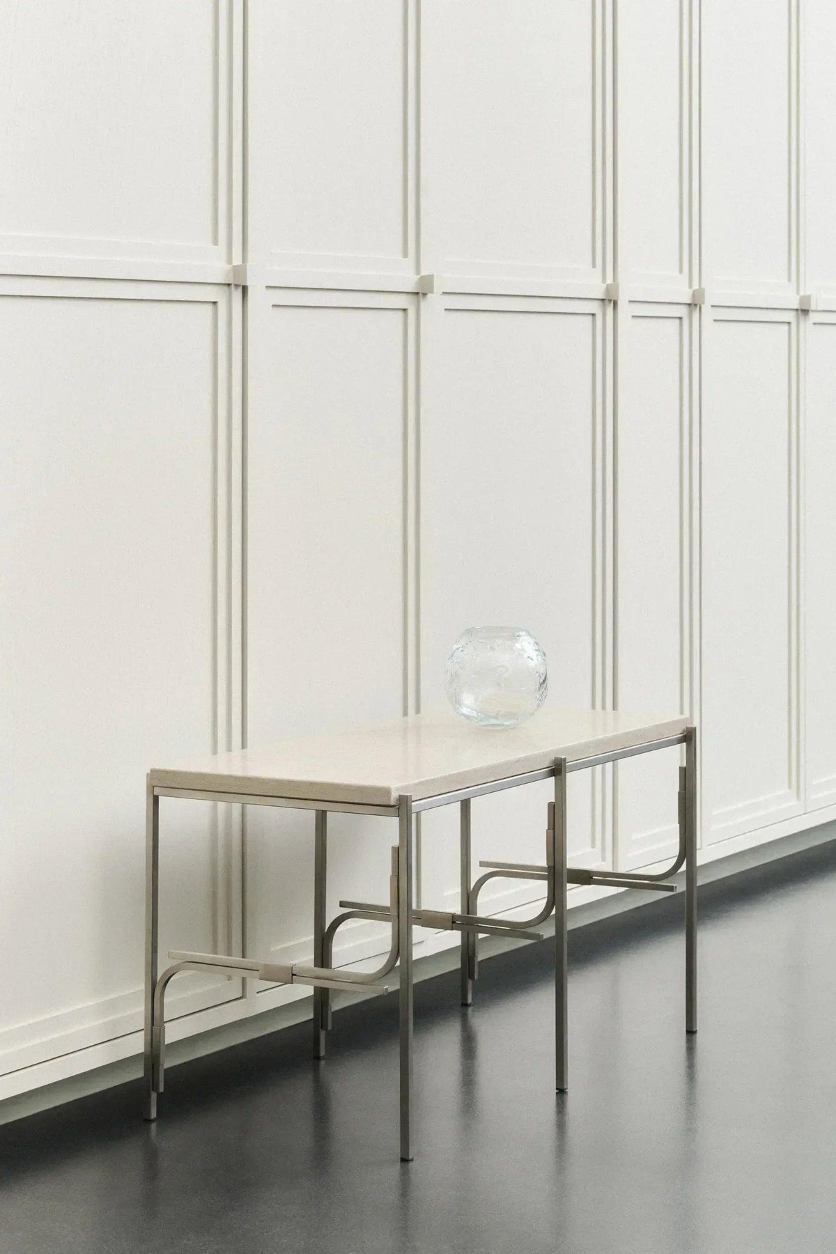 AXIS DISPLAY UNIT - ATAIJA AZUL LIMESTONE — side angle