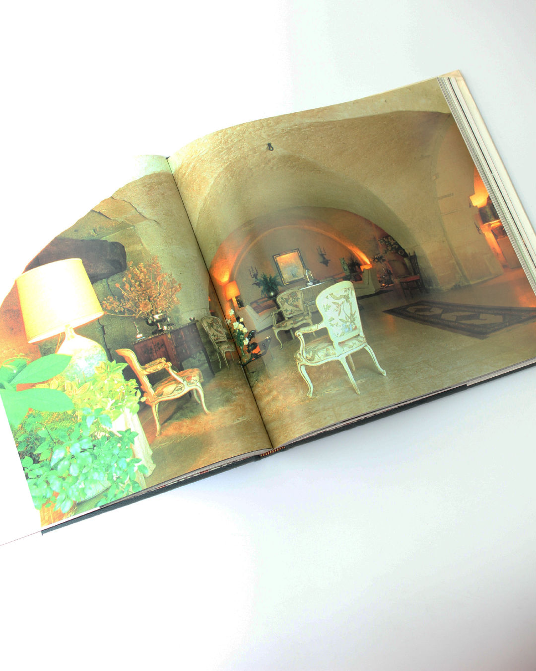 French Country Book — open view showing rustic interior with soft lighting