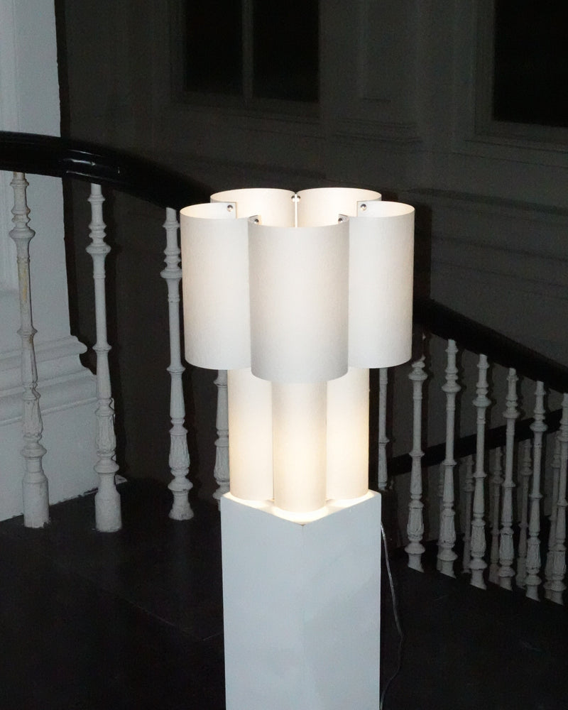 Soom Hanji Table Lamp by Hun Lee | The Oblist — modern white design