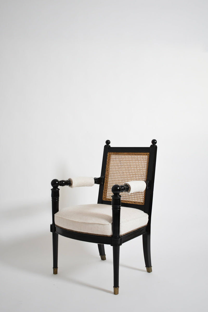 Pair of Jansen armchairs, 1970s — detail view