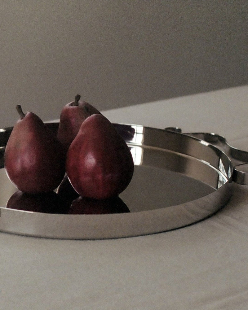 Squiggle Tray – Mirror-Polished Stainless Steel by Sophie Lou Jacobsen | The Oblist