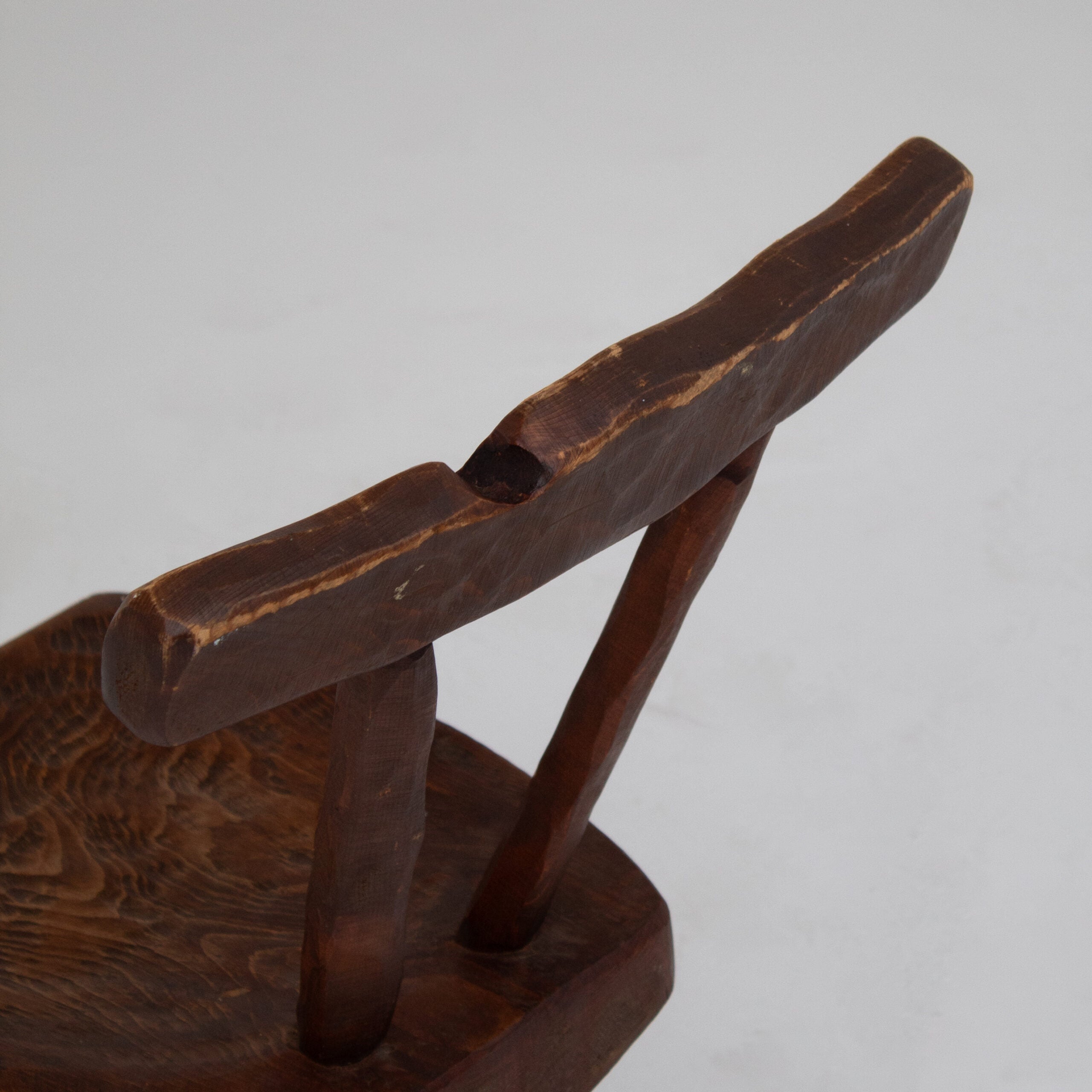 Pair of Vintage Brutalist Oak Chairs — additional view