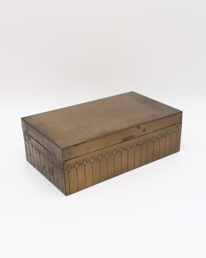 Early 20th-Century Art Nouveau Brass Box – Germany (c. 1900-1910) by Forma Finds | The Oblist