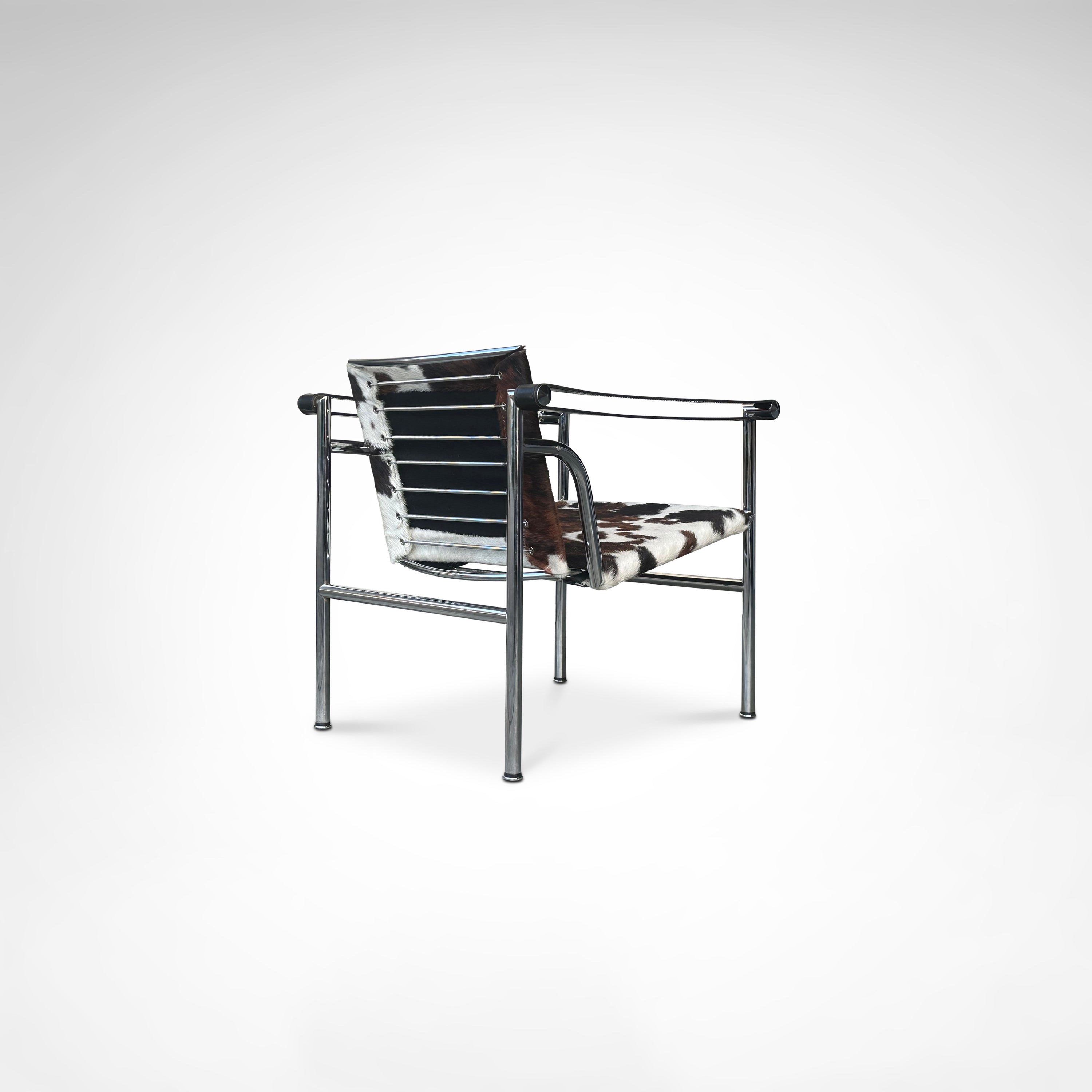 LC1 ponyskin armchair by Le Corbusier et al for Cassina 1980s — additional view