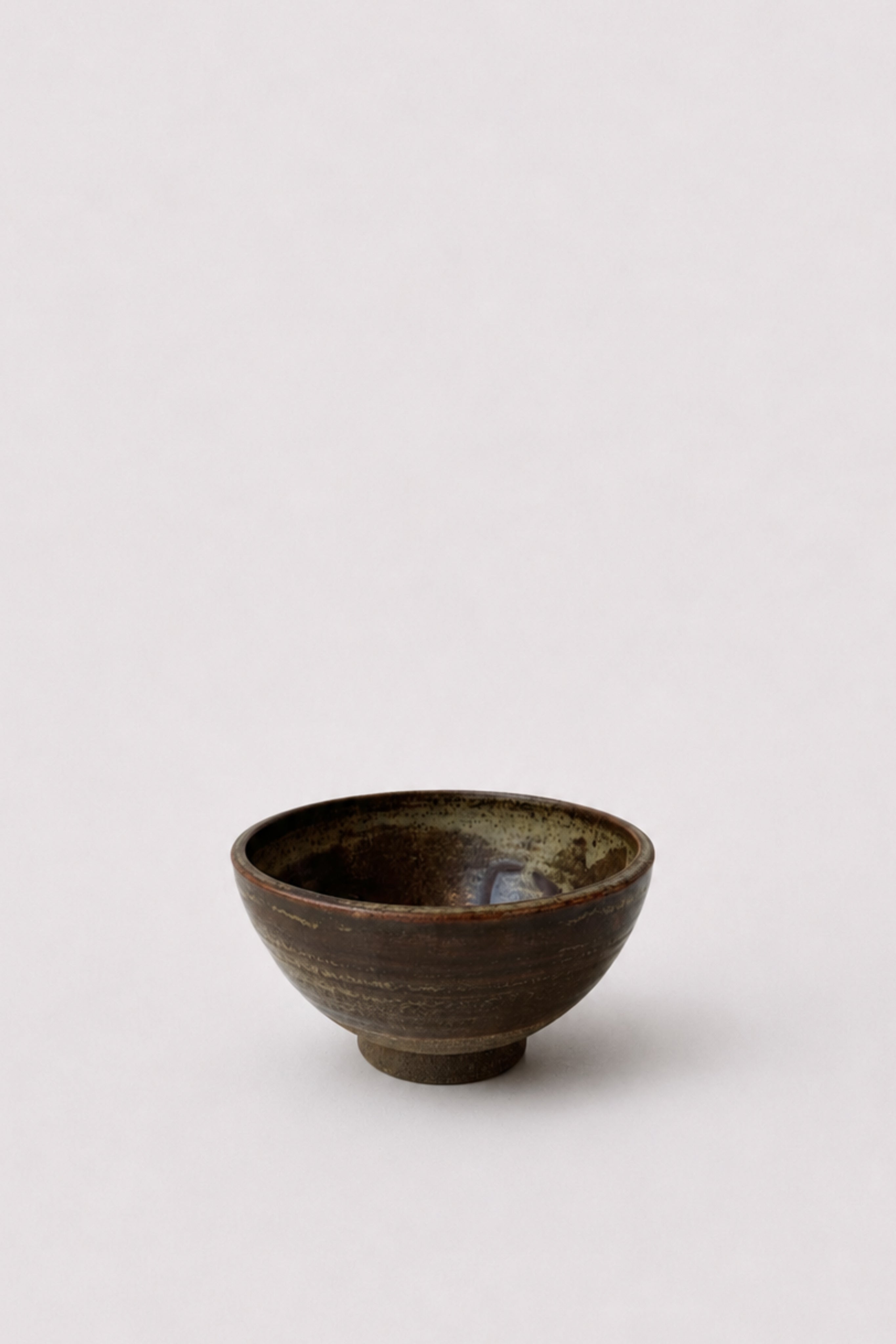 Studio Ceramic Bowl, Signed — detail view