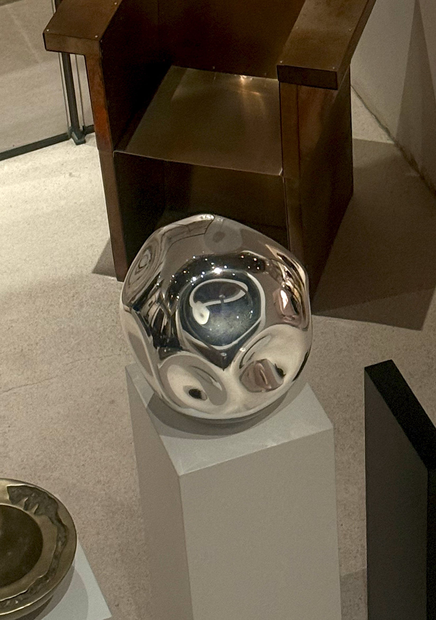 'Amorph Globe' Sculpture — detail view