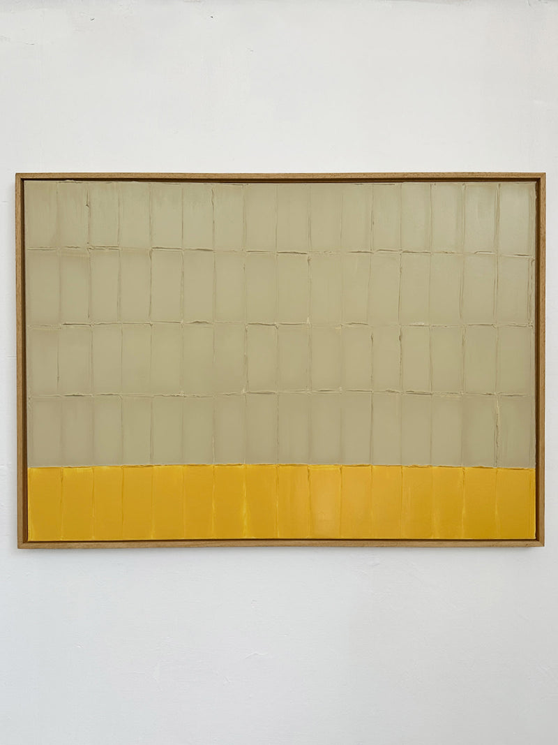 'Horizon Yellow - Strokes' Painting by Roi Elmaliah | The Oblist