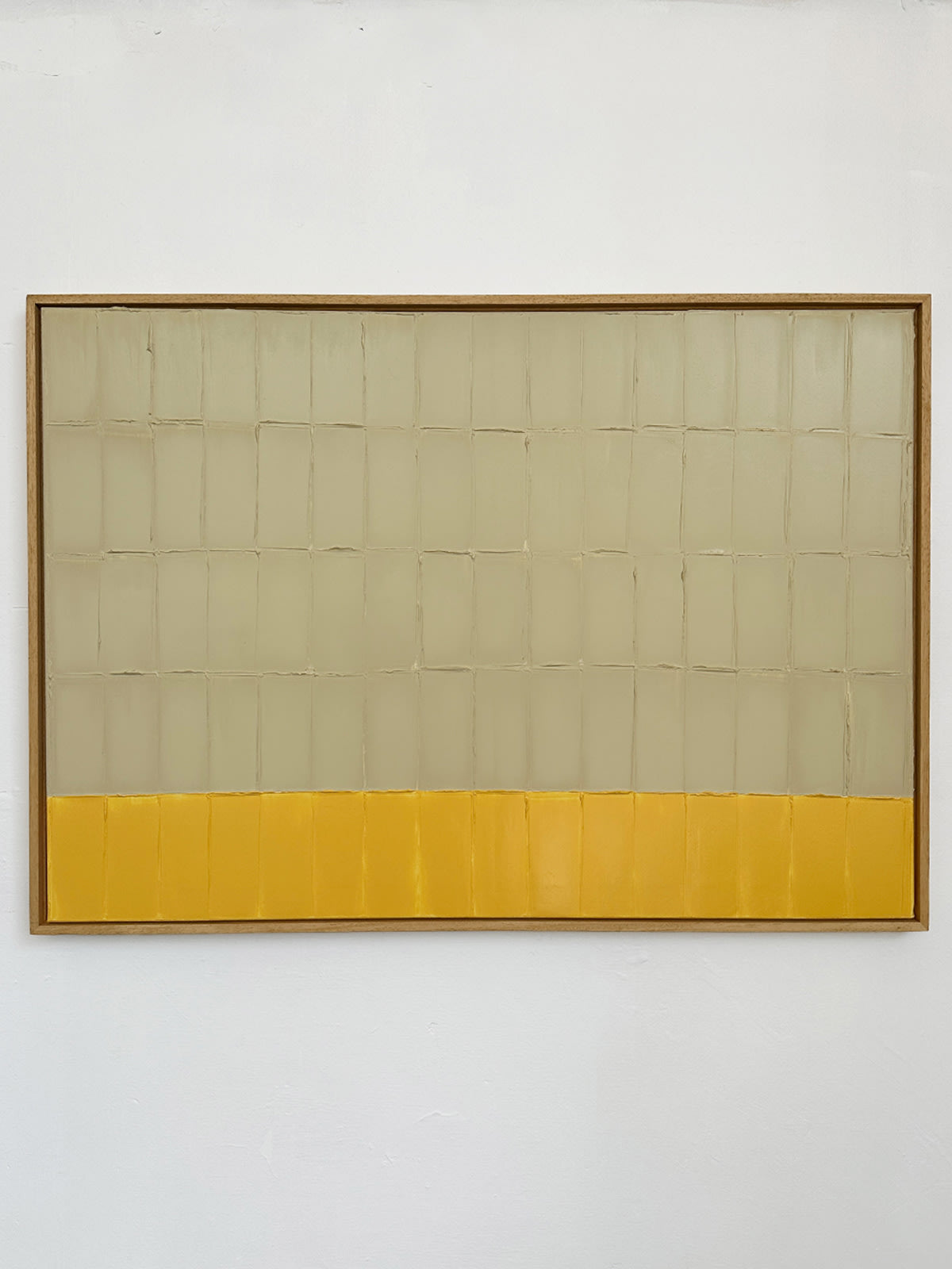 'Horizon Yellow - Strokes' Painting by Roi Elmaliah | The Oblist