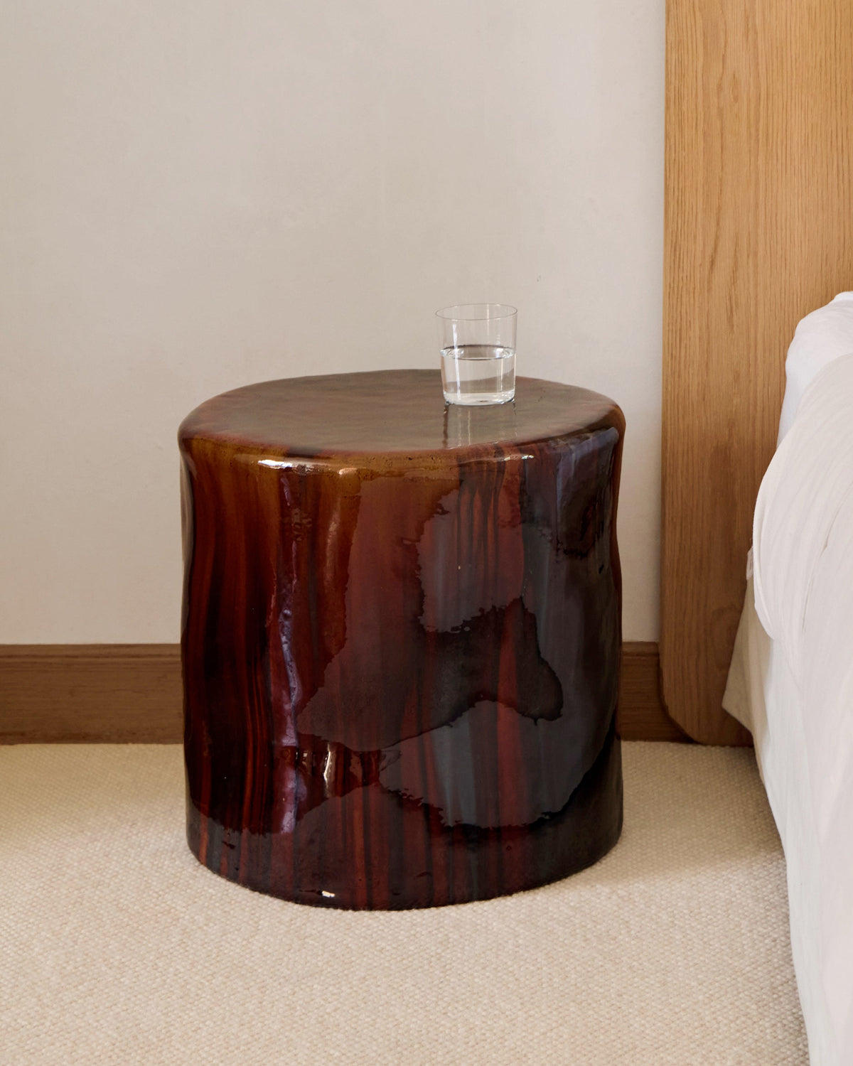 artisanal Ceramic Side Table (small) — alternate view