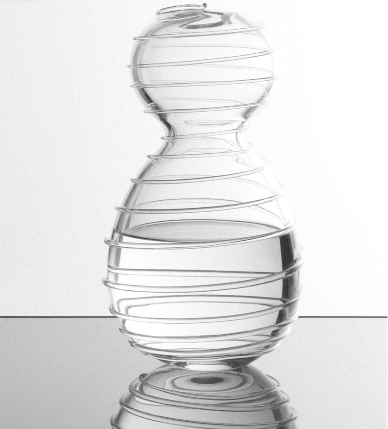 Handblown glass vase no8 — detail view