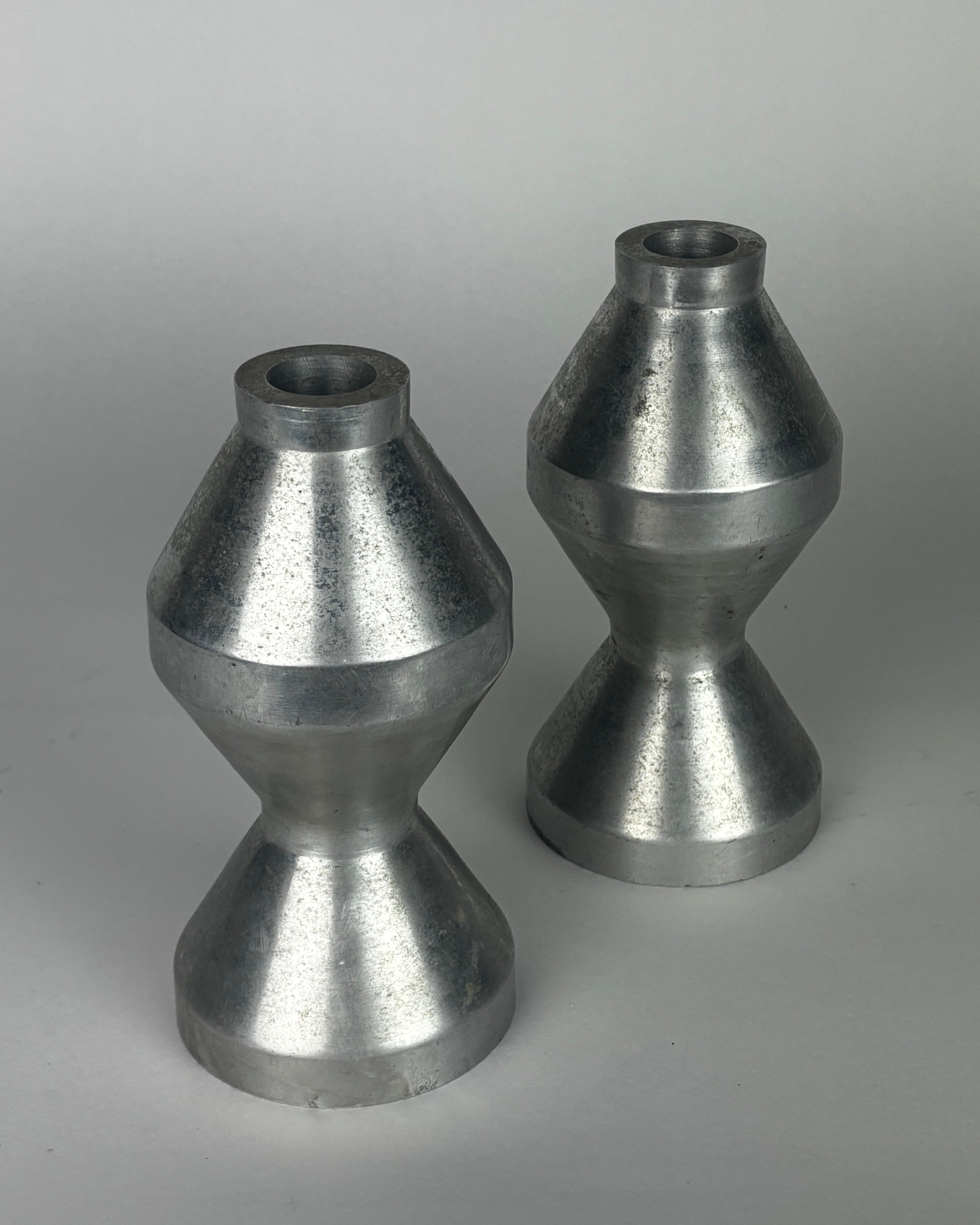 Modern Machinists Candle Holders, 1960's