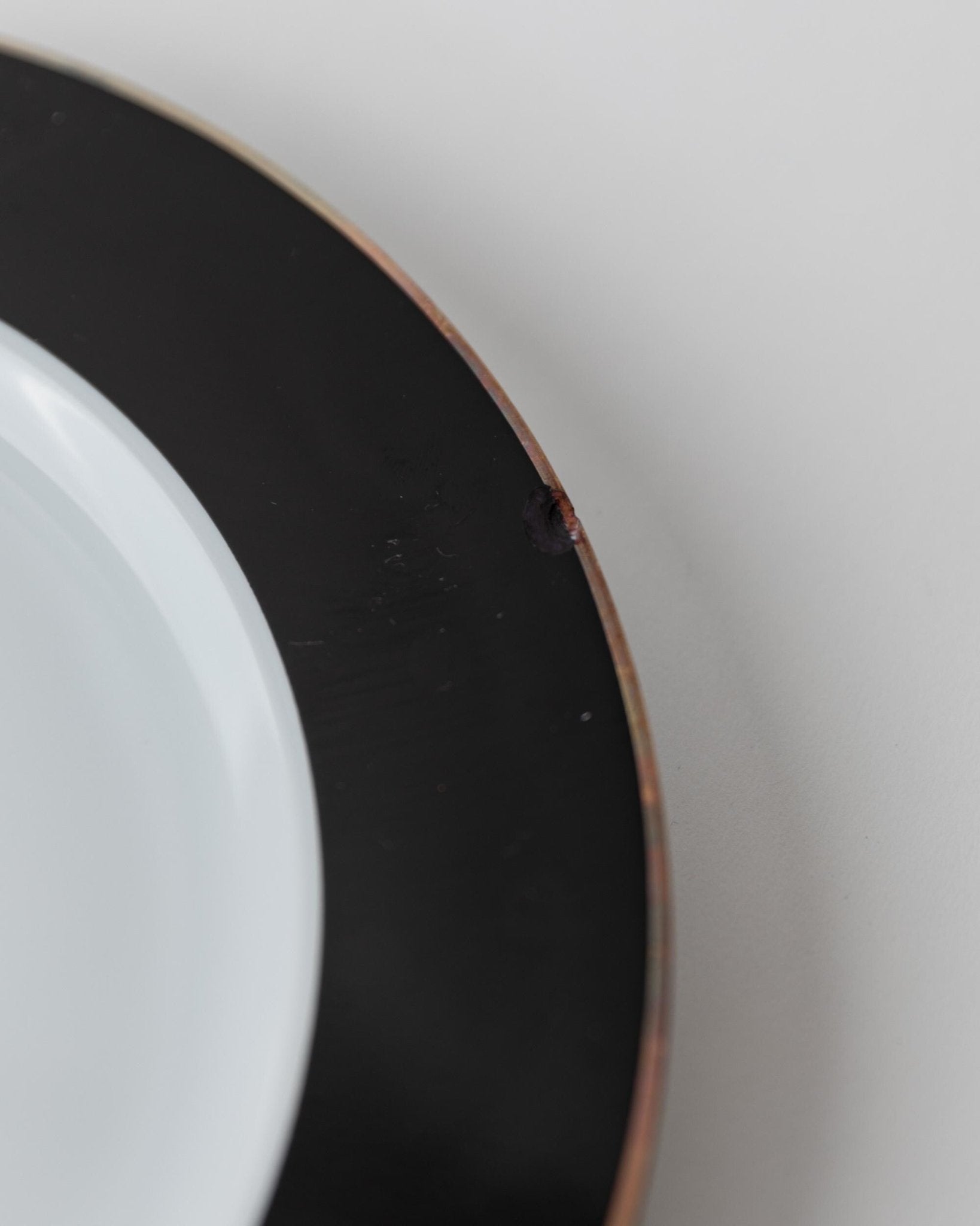 Vintage 1980s Porcelain Dinnerware Set for 12, Black White with Gold Rim by Eschenbach Bavaria Germany, Classic Elegant Tableware, Gift Idea — view 16