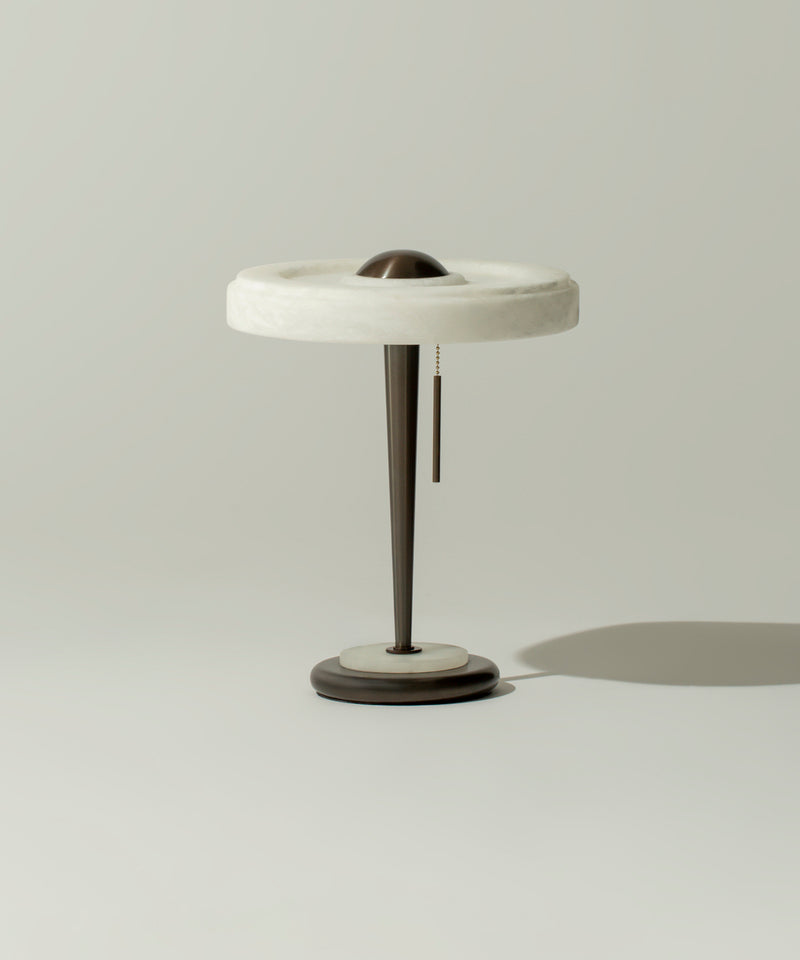 "BENNY" table Lamp in alabaster and bronze by MATLIGHT Milano | The Oblist