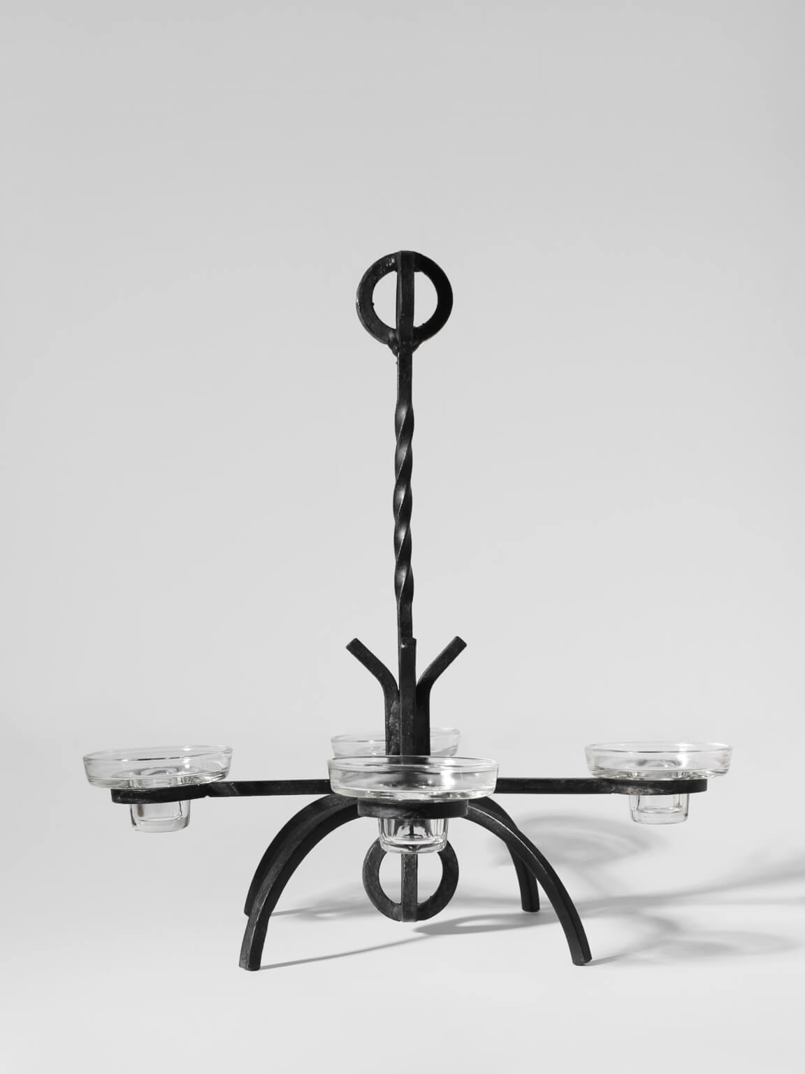 Cast Iron Brutalist Chandelier by Vintage Stories | The Oblist — handcrafted black metal design