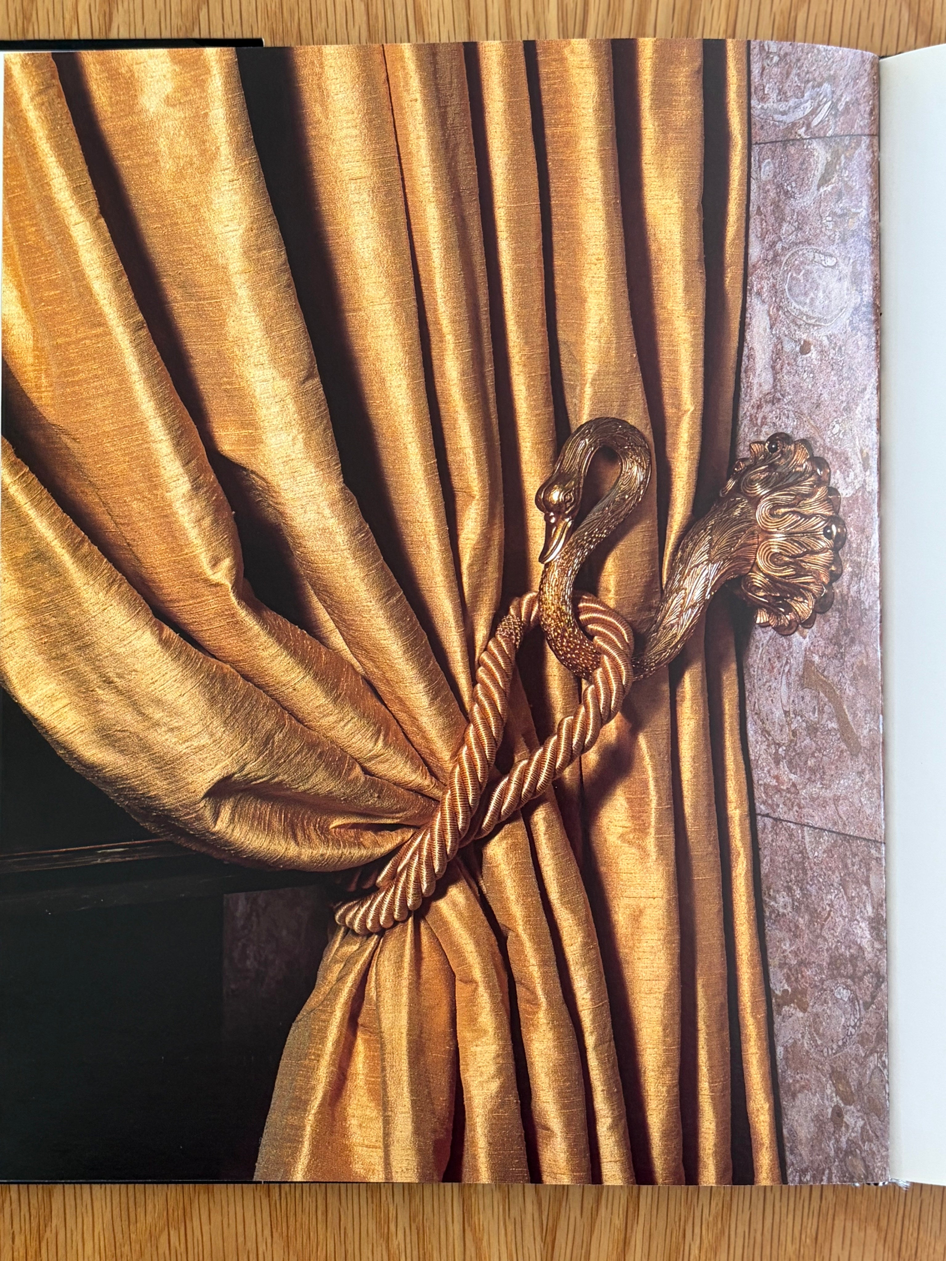 Pair of Monumental Brass Swan Torchères from the Hotel Ritz Lisbon — detail view