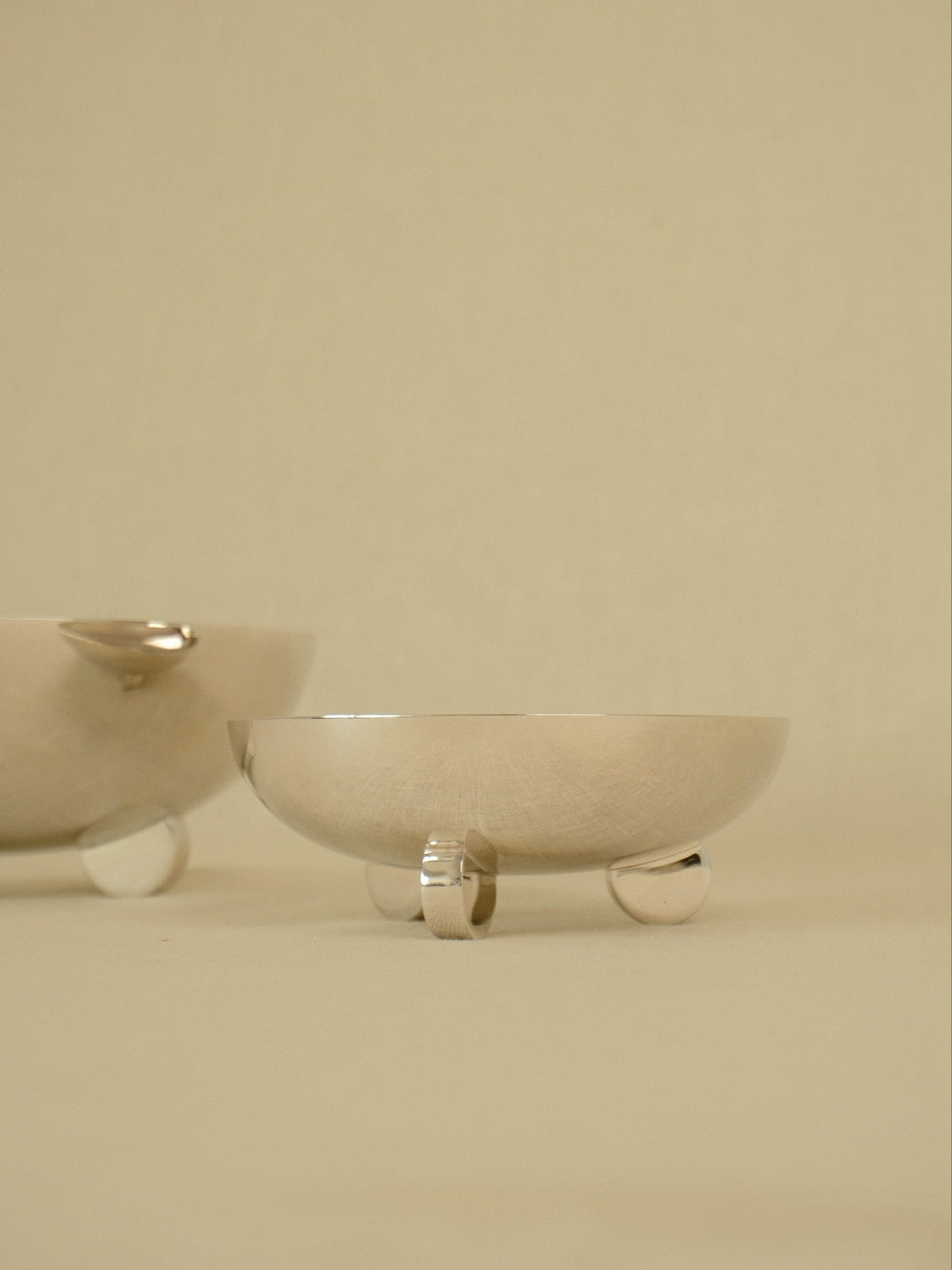 Set of 3 Ercuis Escapade Silver-Plated Bowls — lifestyle setting